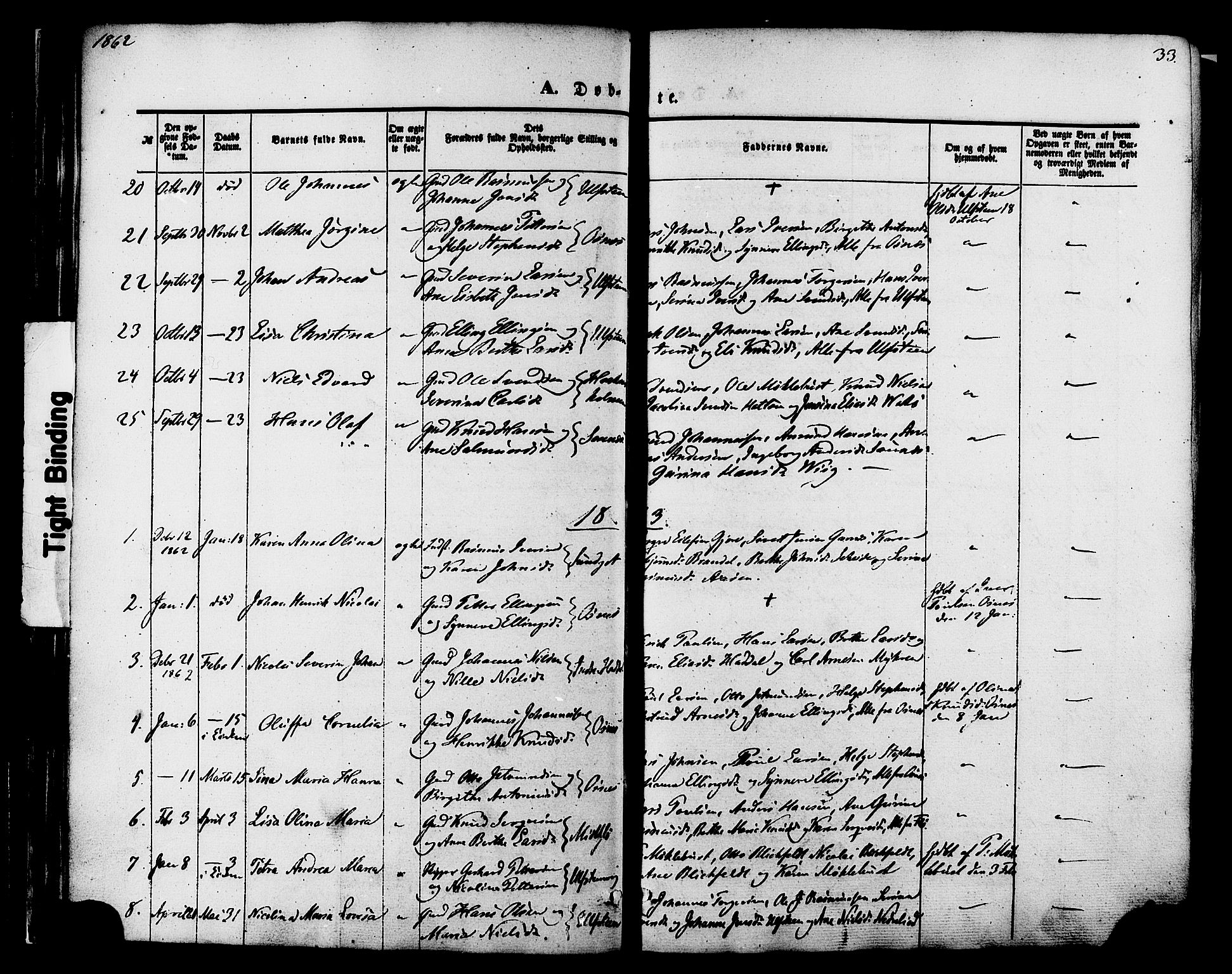 Ministerialprotokoller, klokkerbøker og fødselsregistre - Møre og Romsdal, AV/SAT-A-1454/509/L0105: Parish register (official) no. 509A03, 1848-1882, p. 33