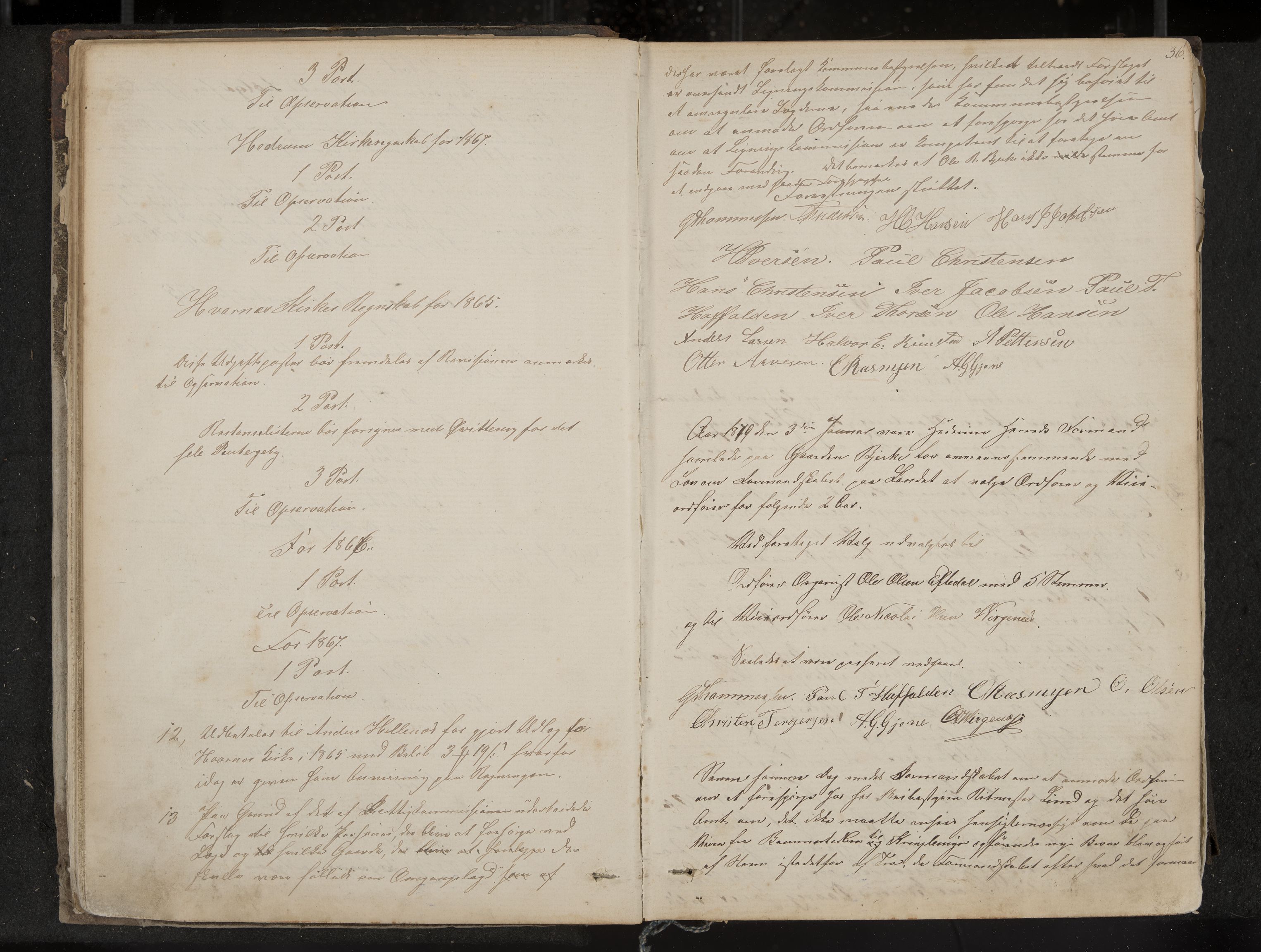 Hedrum formannskap og sentraladministrasjon, IKAK/0727021/A/Aa/L0003: Møtebok, 1867-1888, p. 36