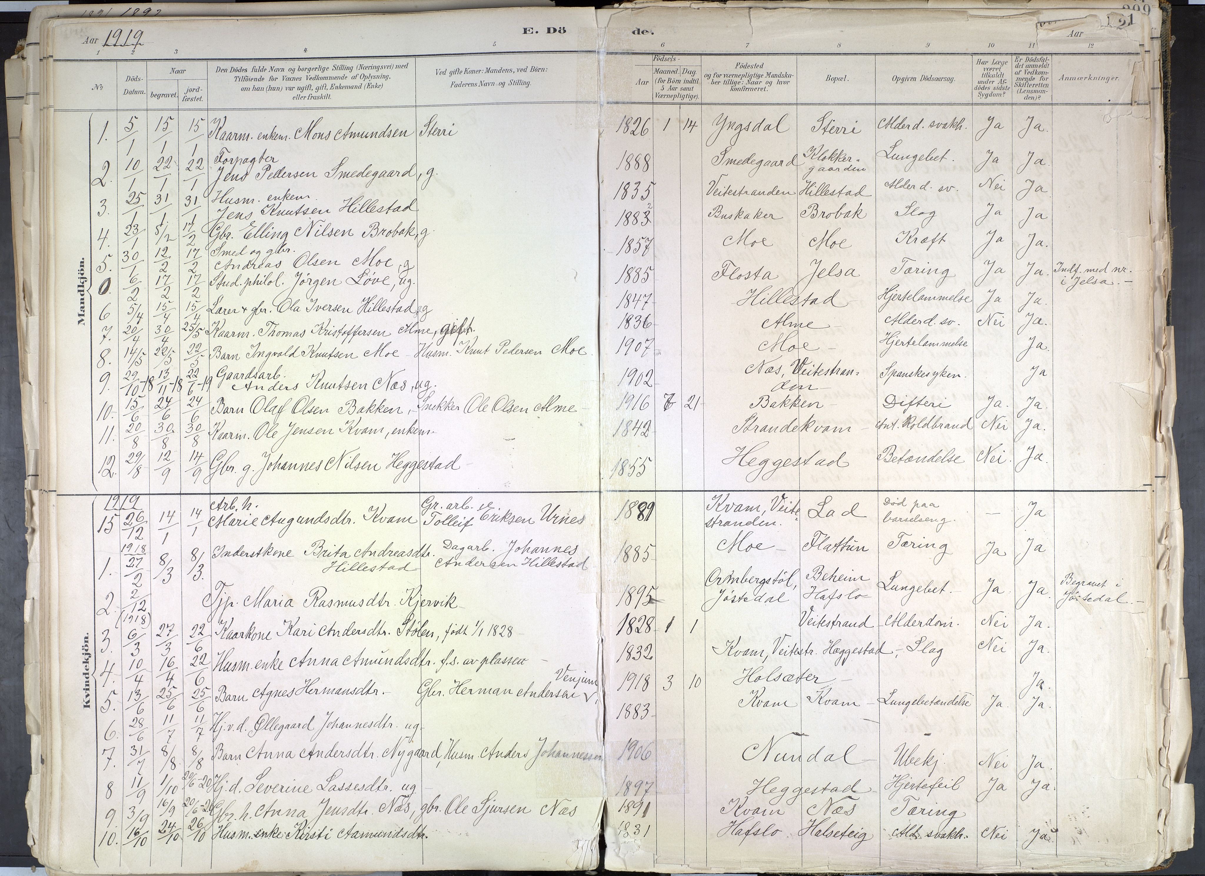 Hafslo sokneprestembete, SAB/A-80301/H/Haa/Haab/L0001: Parish register (official) no. B 1, 1886-1945, p. 290
