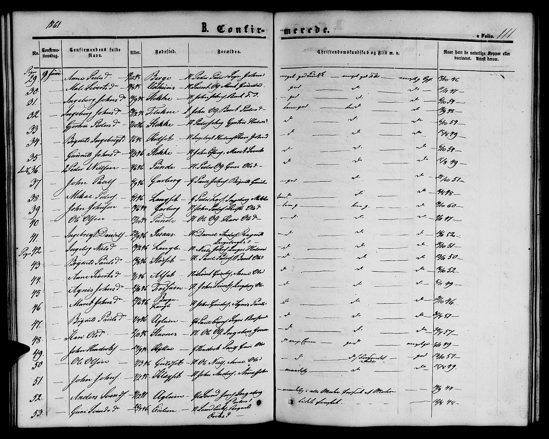 Ministerialprotokoller, klokkerbøker og fødselsregistre - Sør-Trøndelag, SAT/A-1456/695/L1155: Parish register (copy) no. 695C06, 1859-1868, p. 111