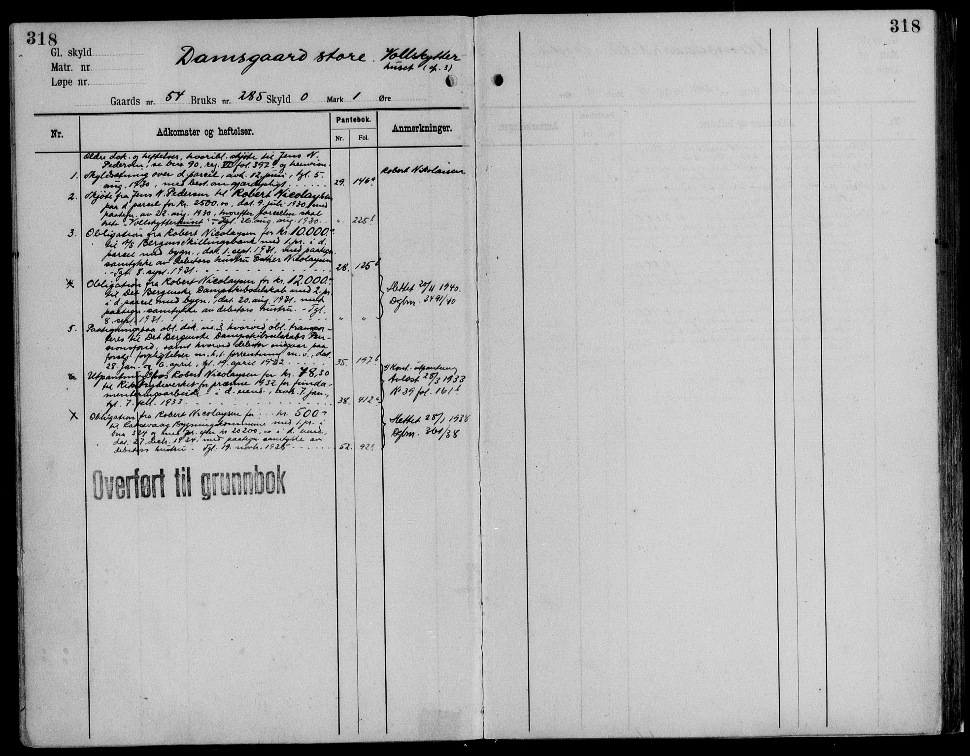 Midhordland sorenskriveri, AV/SAB-A-3001/1/G/Ga/Gab/L0116: Mortgage register no. II.A.b.116, p. 318