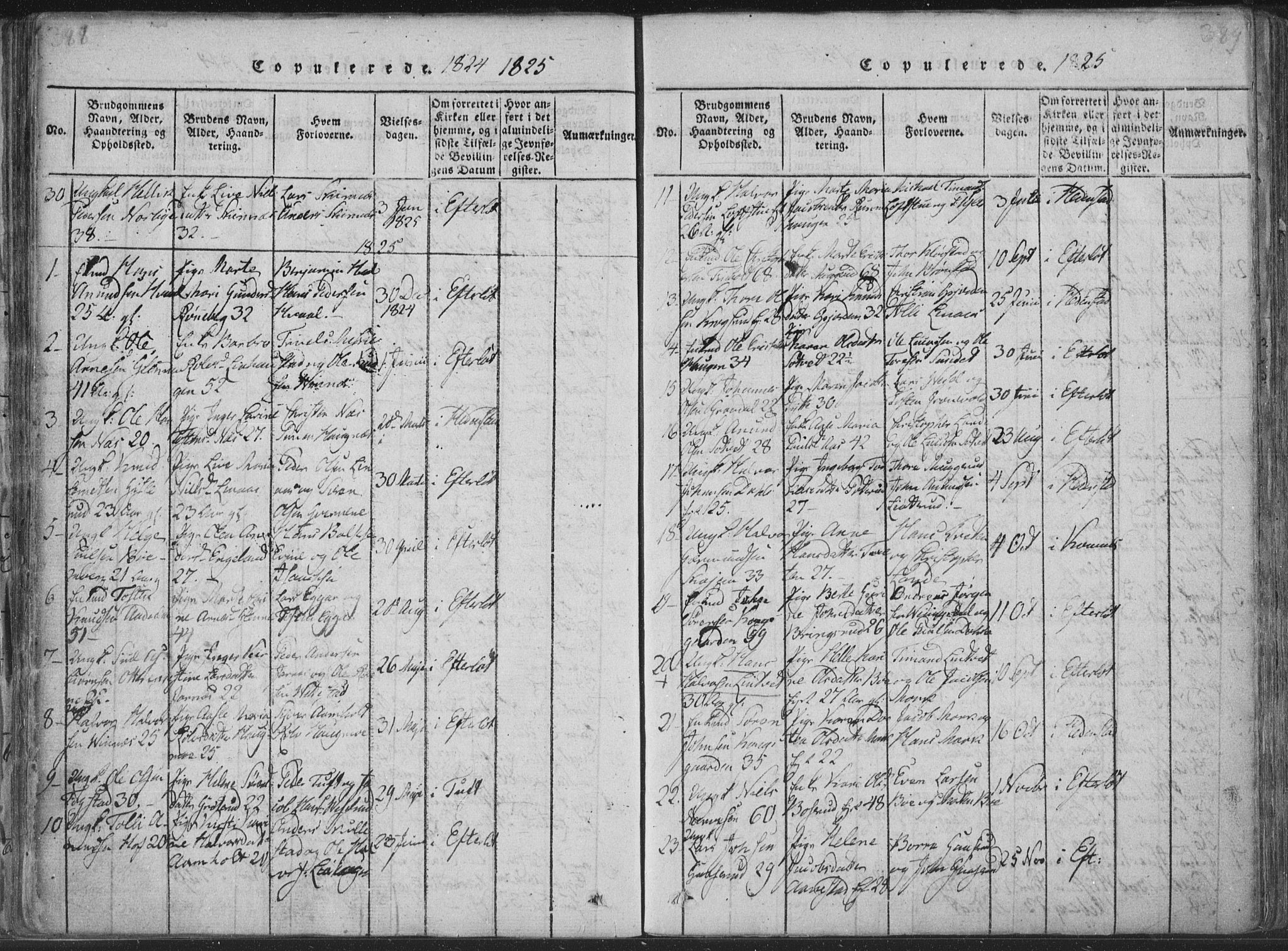 Sandsvær kirkebøker, SAKO/A-244/F/Fa/L0004: Parish register (official) no. I 4, 1817-1839, p. 388-389