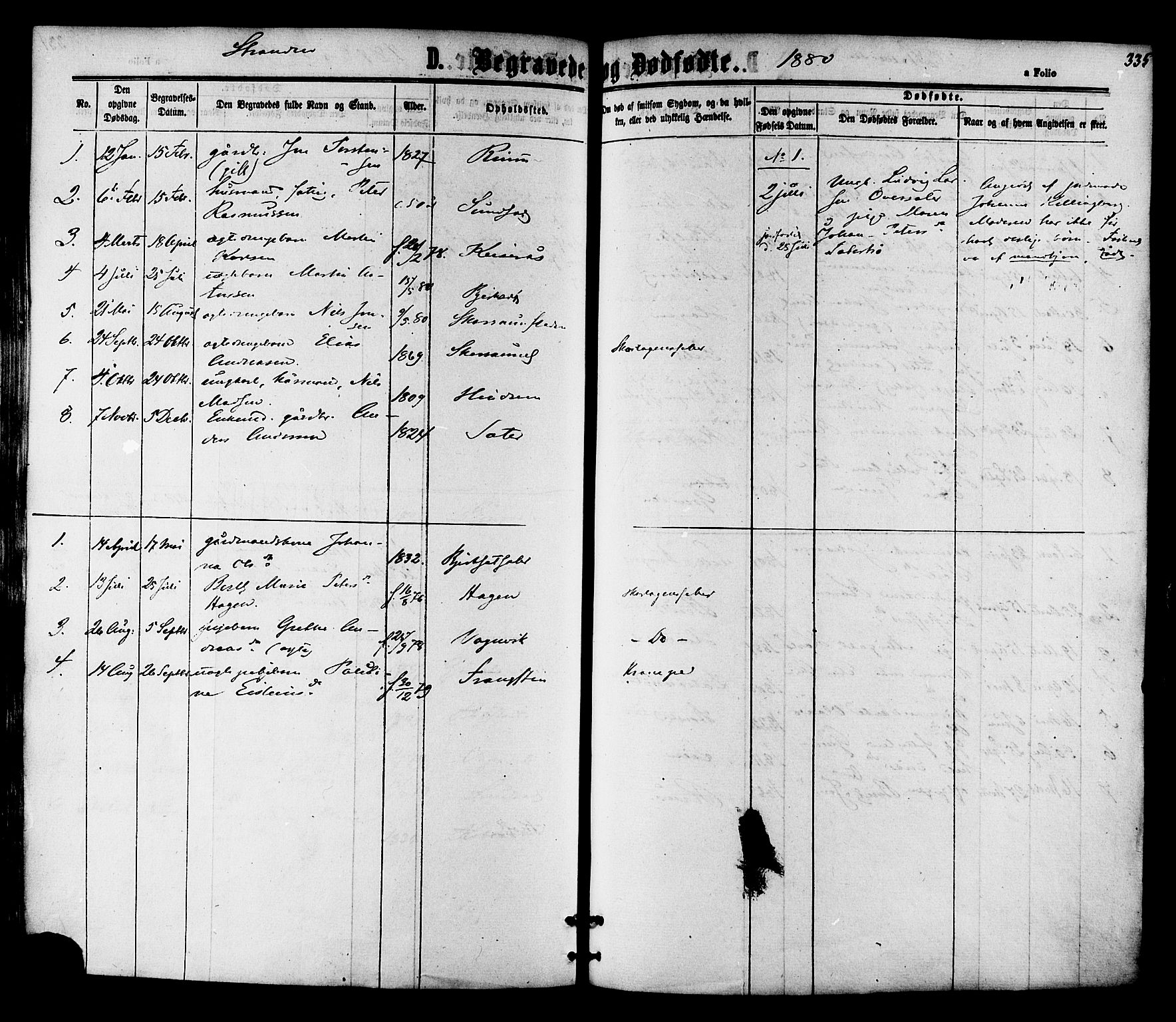 Ministerialprotokoller, klokkerbøker og fødselsregistre - Nord-Trøndelag, AV/SAT-A-1458/701/L0009: Parish register (official) no. 701A09 /2, 1864-1882, p. 335