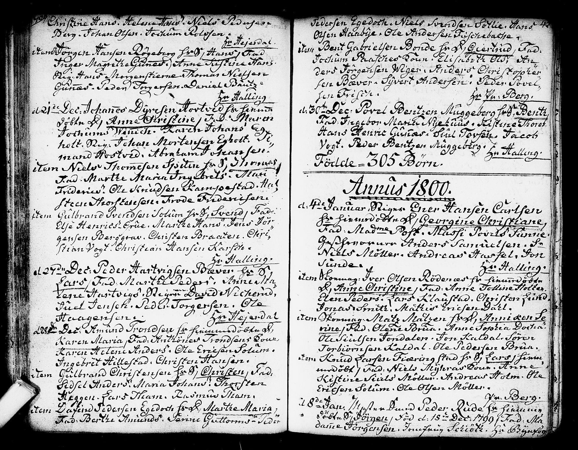 Kongsberg kirkebøker, SAKO/A-22/F/Fa/L0007: Parish register (official) no. I 7, 1795-1816, p. 42