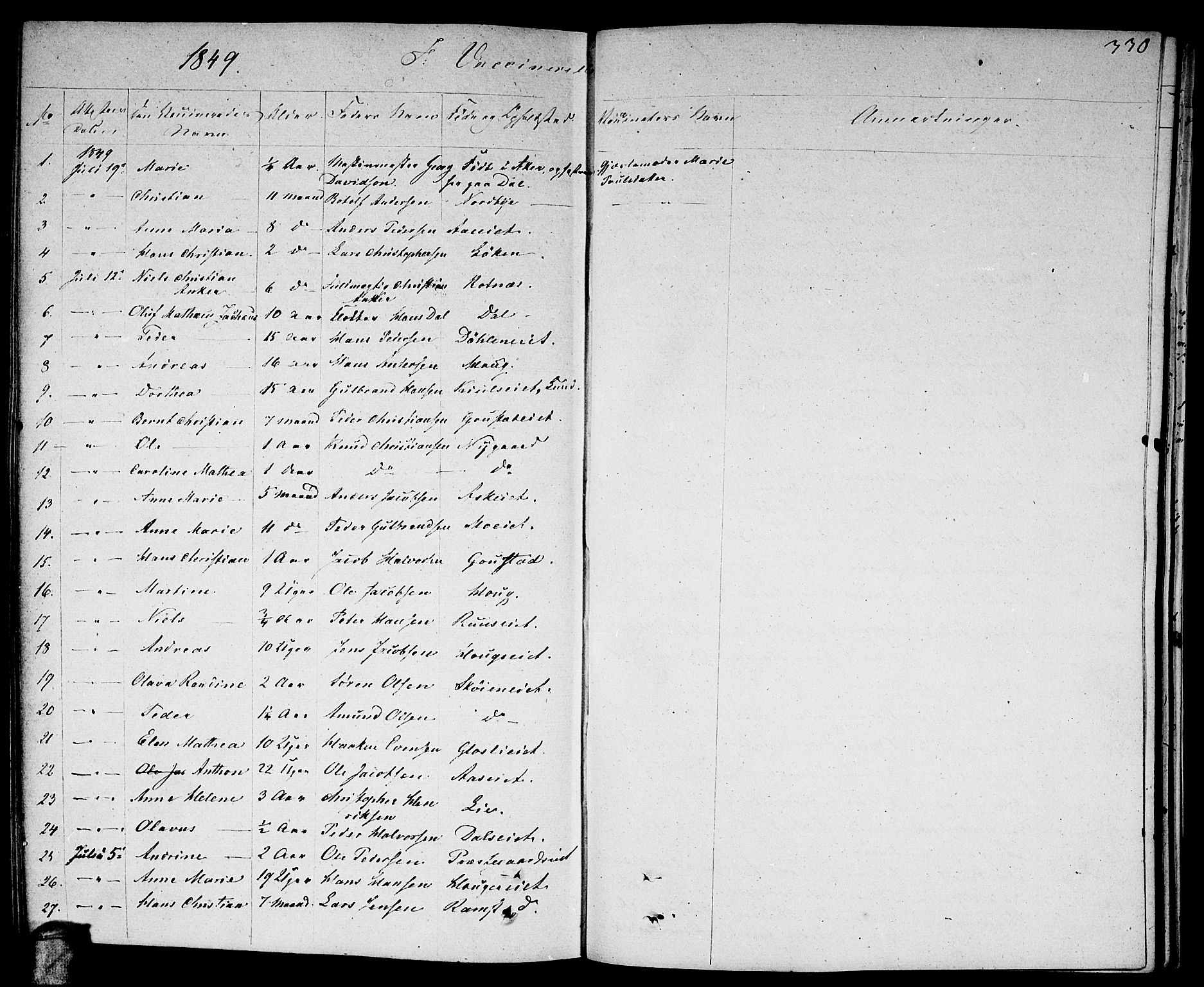 Nittedal prestekontor Kirkebøker, SAO/A-10365a/F/Fa/L0004: Parish register (official) no. I 4, 1836-1849, p. 330