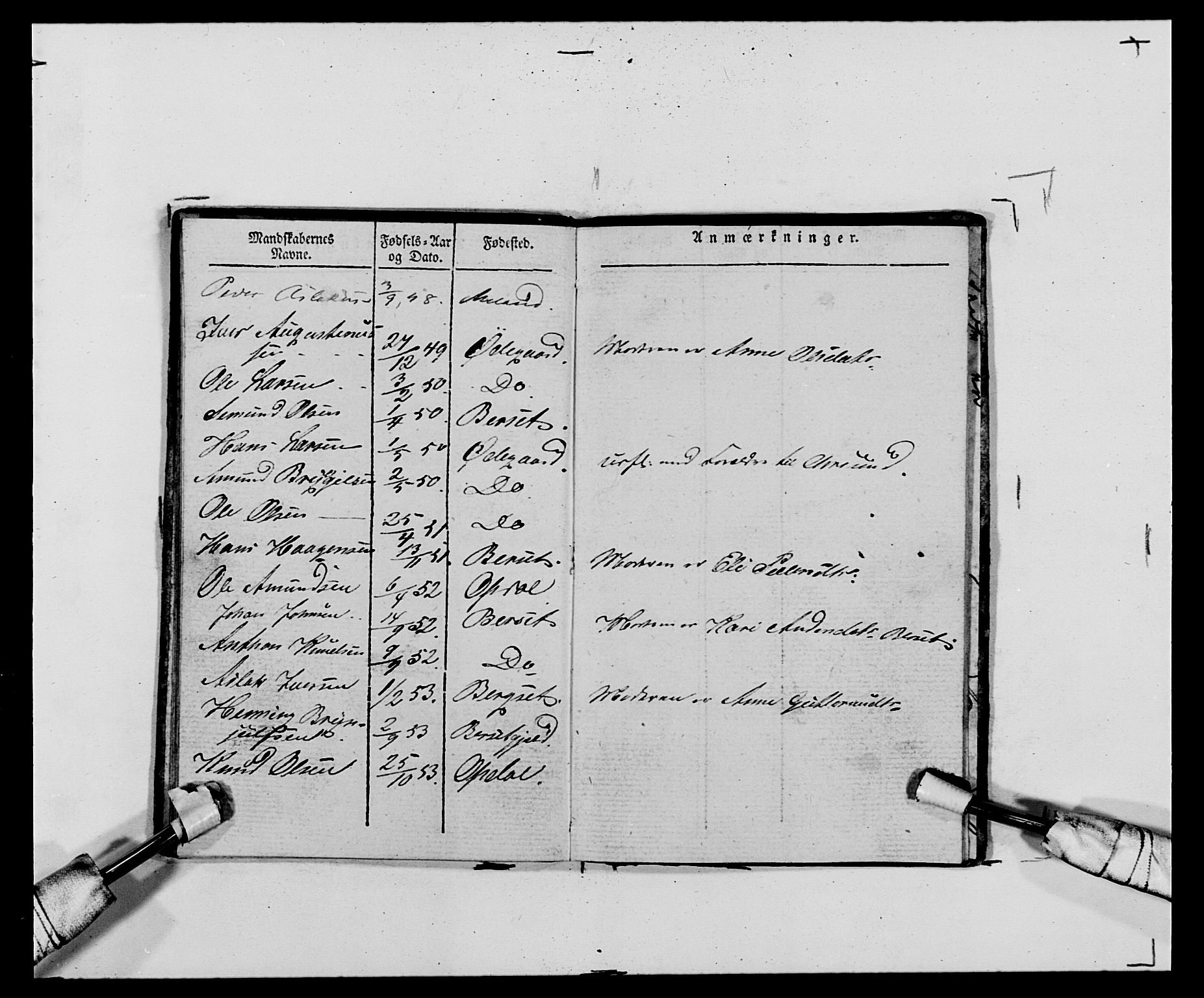 Generalitets- og kommissariatskollegiet, Det kongelige norske kommissariatskollegium, AV/RA-EA-5420/E/Eh/L0120: Tingvollske kompani, 1850-1870, p. 360