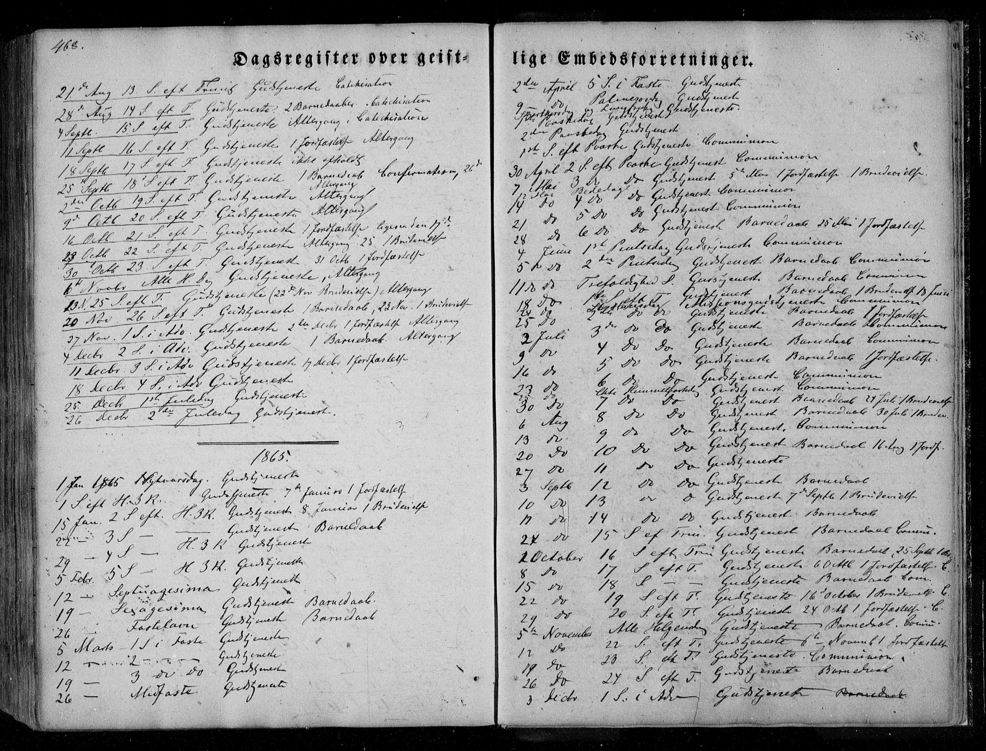 Ministerialprotokoller, klokkerbøker og fødselsregistre - Nordland, AV/SAT-A-1459/846/L0644: Parish register (official) no. 846A02, 1837-1872, p. 468