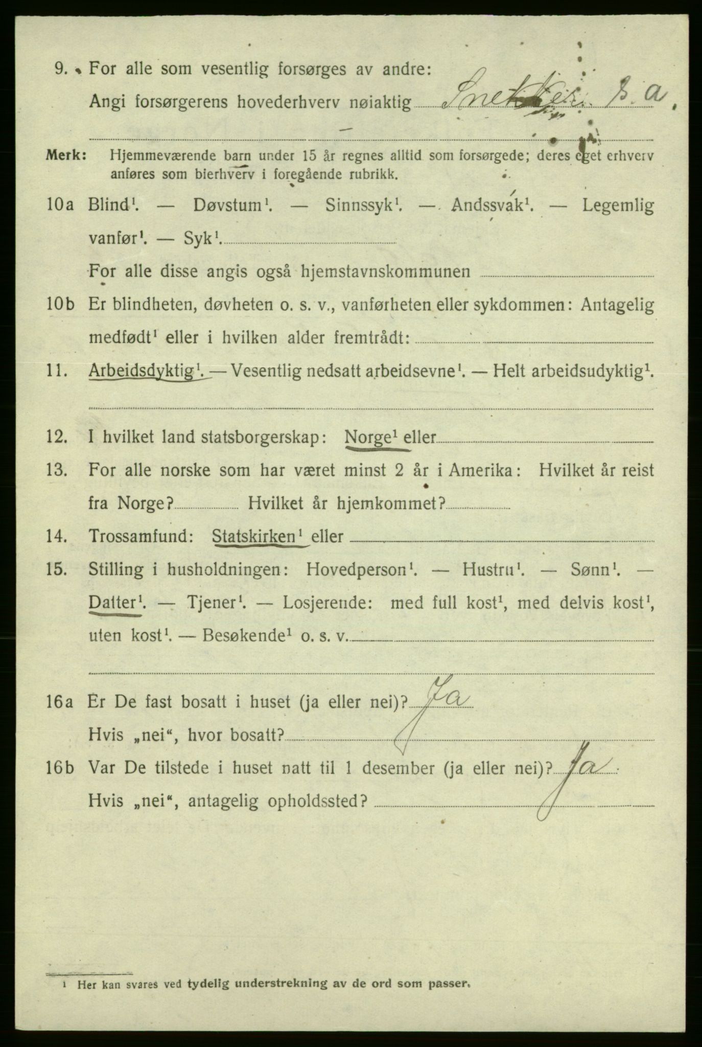 SAO, 1920 census for Fredrikshald, 1920, p. 12055