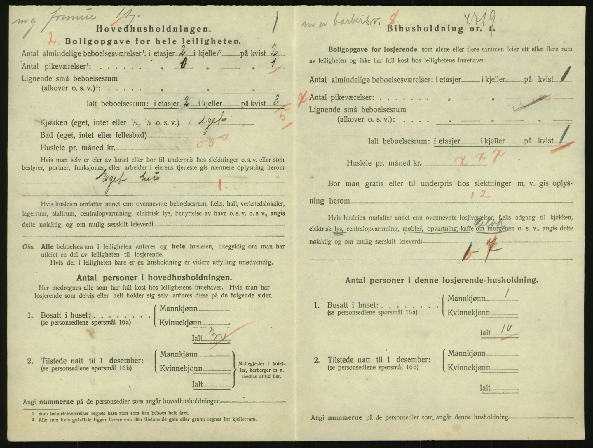 SAK, 1920 census for Grimstad, 1920, p. 2228