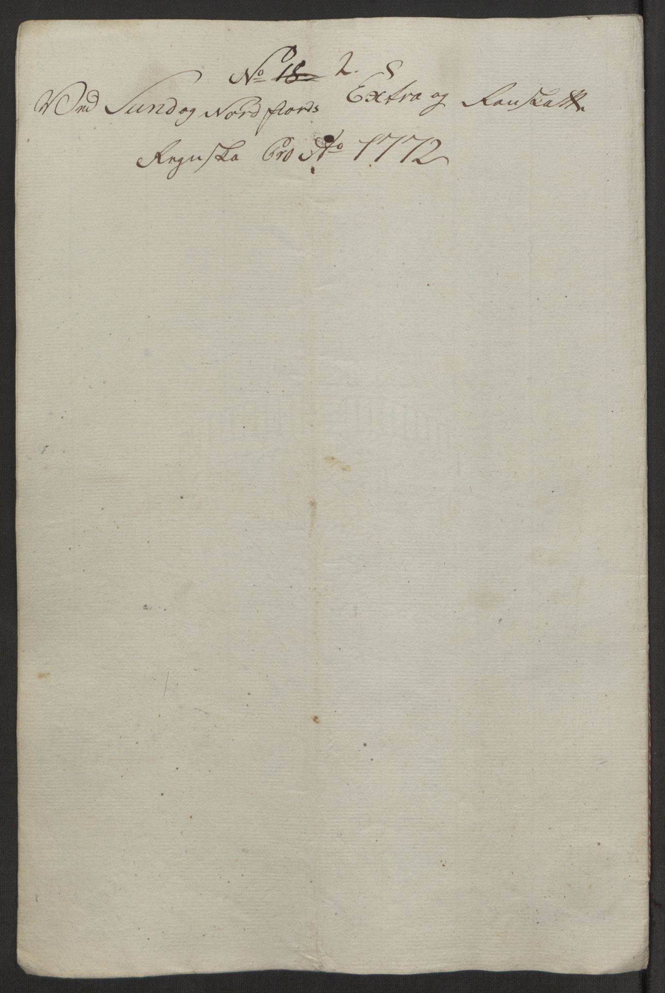 Rentekammeret inntil 1814, Reviderte regnskaper, Fogderegnskap, RA/EA-4092/R53/L3551: Ekstraskatten Sunn- og Nordfjord, 1772, p. 28
