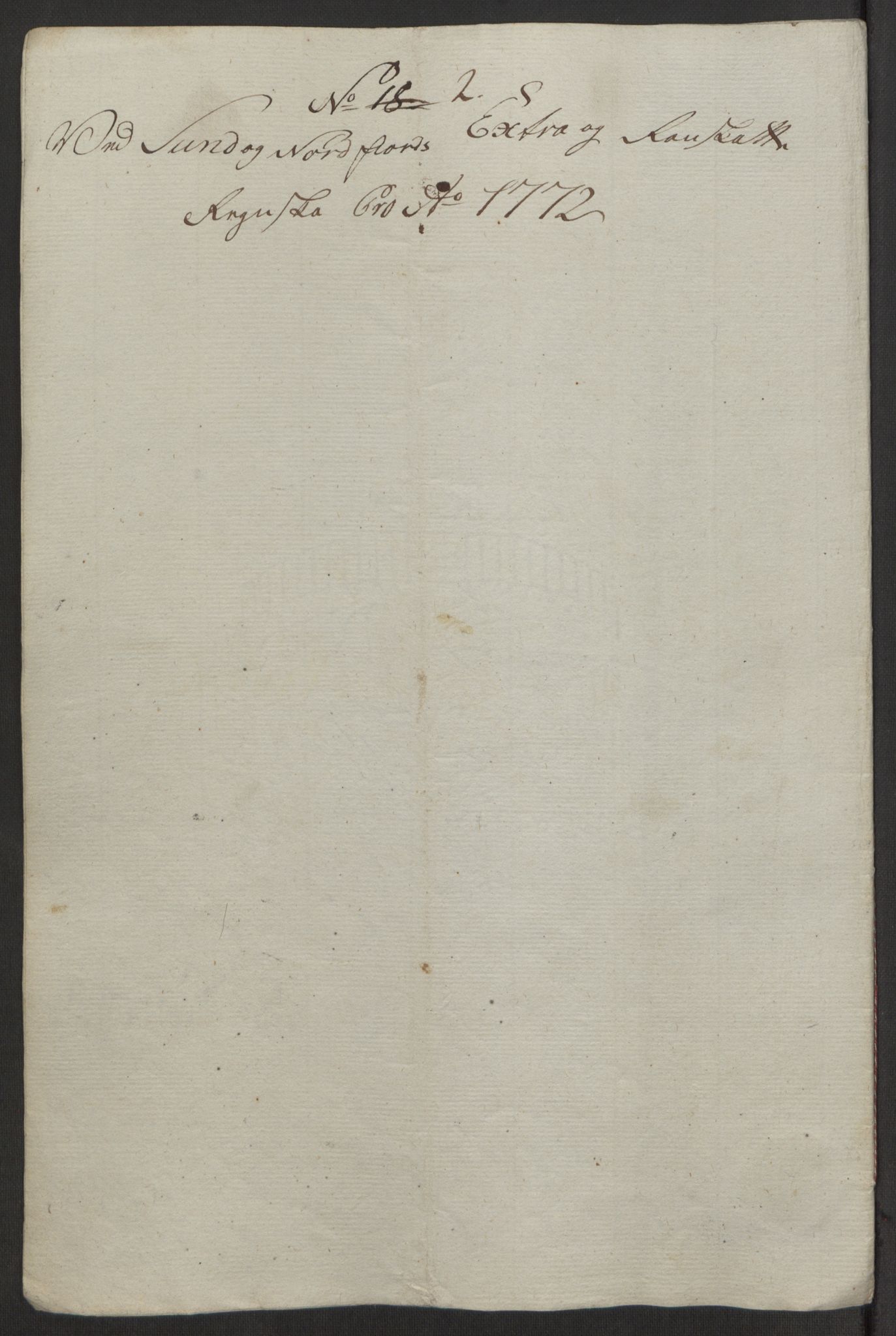 Rentekammeret inntil 1814, Reviderte regnskaper, Fogderegnskap, AV/RA-EA-4092/R53/L3551: Ekstraskatten Sunn- og Nordfjord, 1772, p. 28