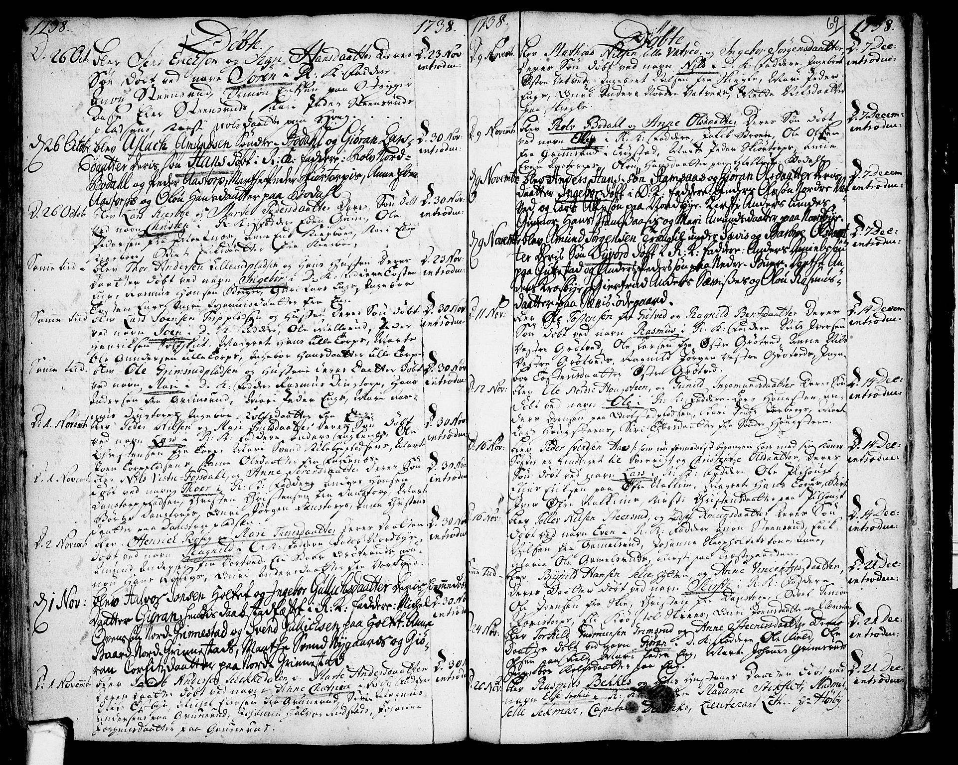 Rakkestad prestekontor Kirkebøker, AV/SAO-A-2008/F/Fa/L0001: Parish register (official) no. I 1, 1722-1740, p. 69