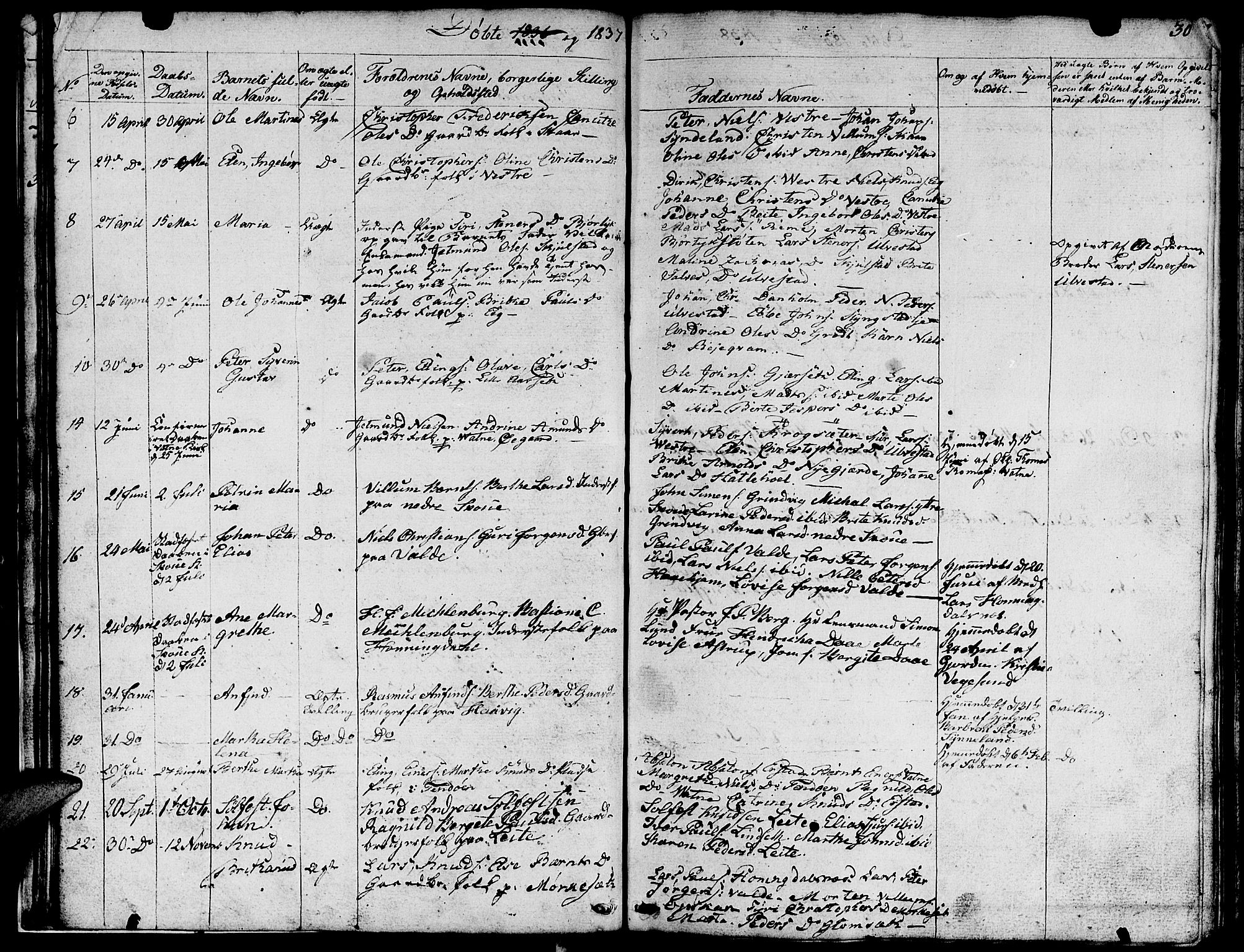 Ministerialprotokoller, klokkerbøker og fødselsregistre - Møre og Romsdal, AV/SAT-A-1454/524/L0361: Parish register (copy) no. 524C02, 1831-1840, p. 30