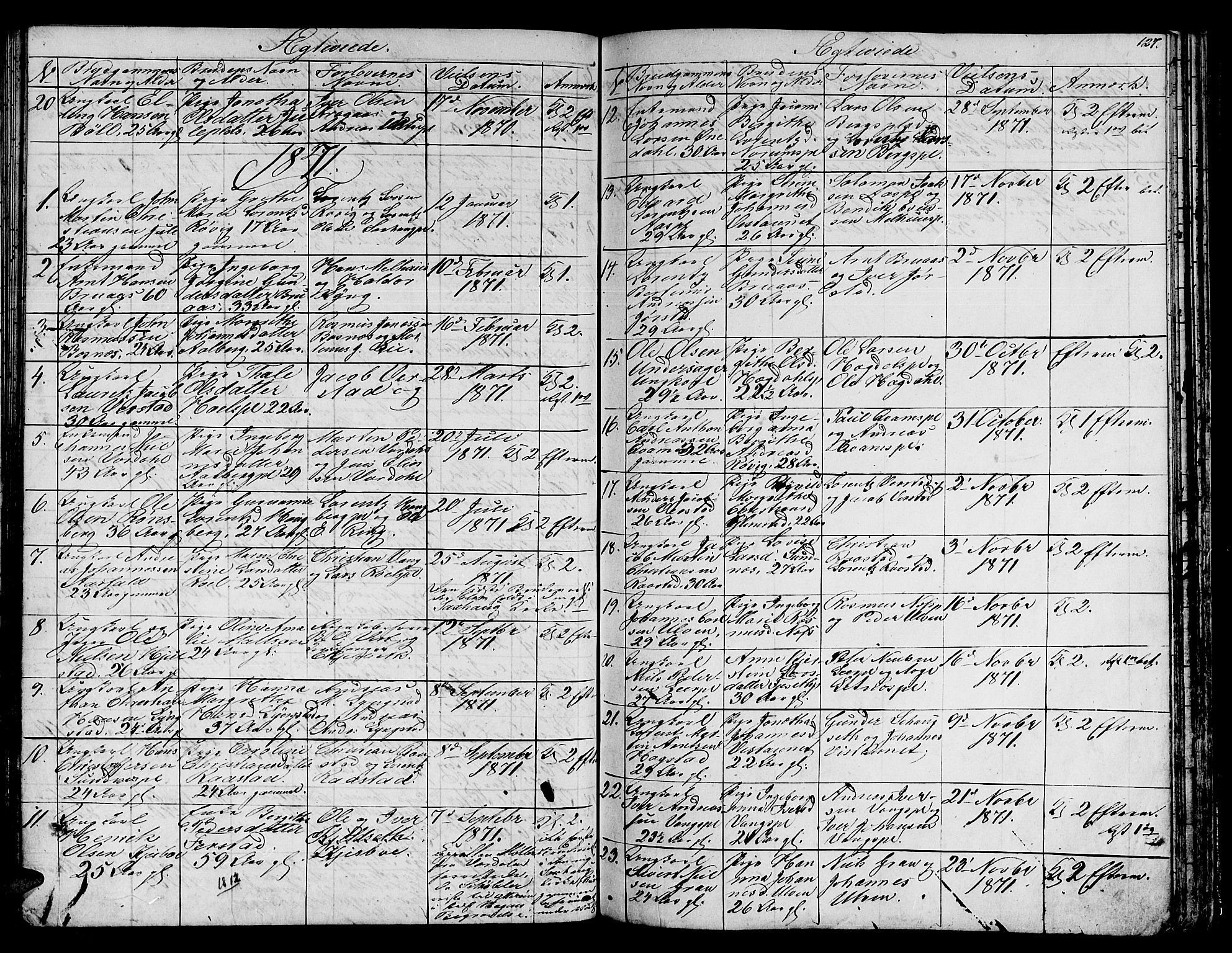 Ministerialprotokoller, klokkerbøker og fødselsregistre - Nord-Trøndelag, SAT/A-1458/730/L0299: Parish register (copy) no. 730C02, 1849-1871, p. 127