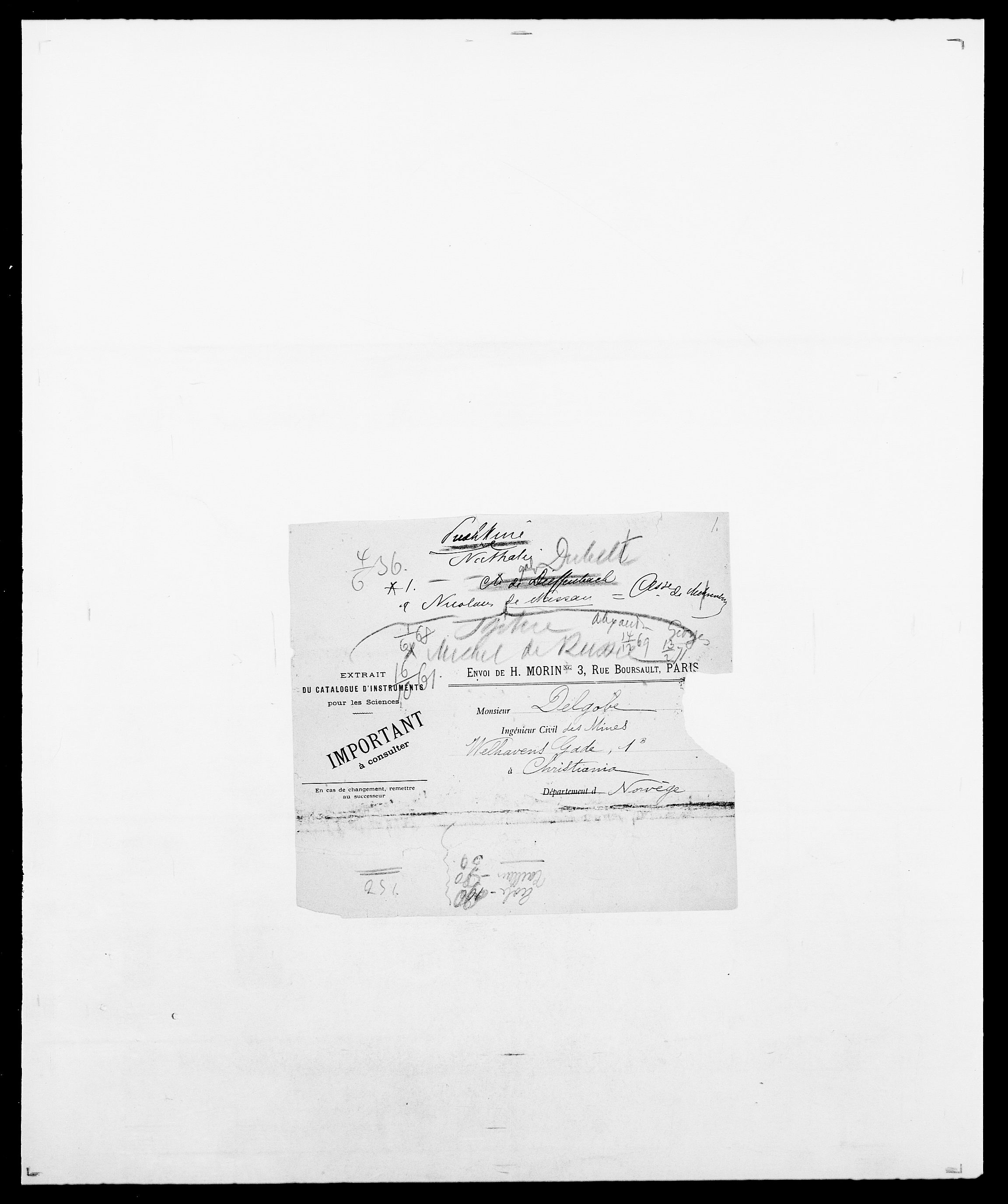 Delgobe, Charles Antoine - samling, AV/SAO-PAO-0038/D/Da/L0031: de Place - Raaum, p. 448