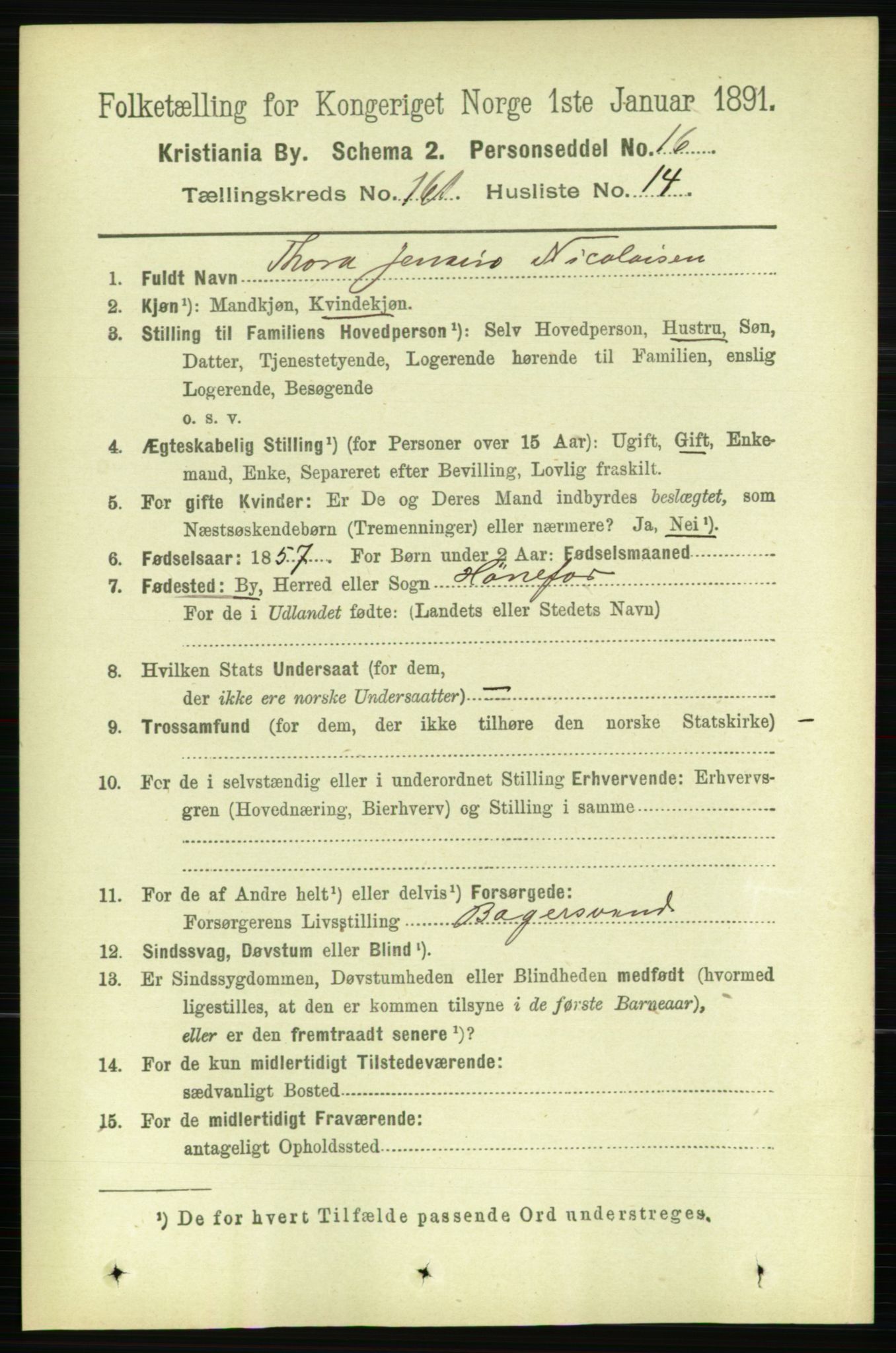 RA, 1891 census for 0301 Kristiania, 1891, p. 91841