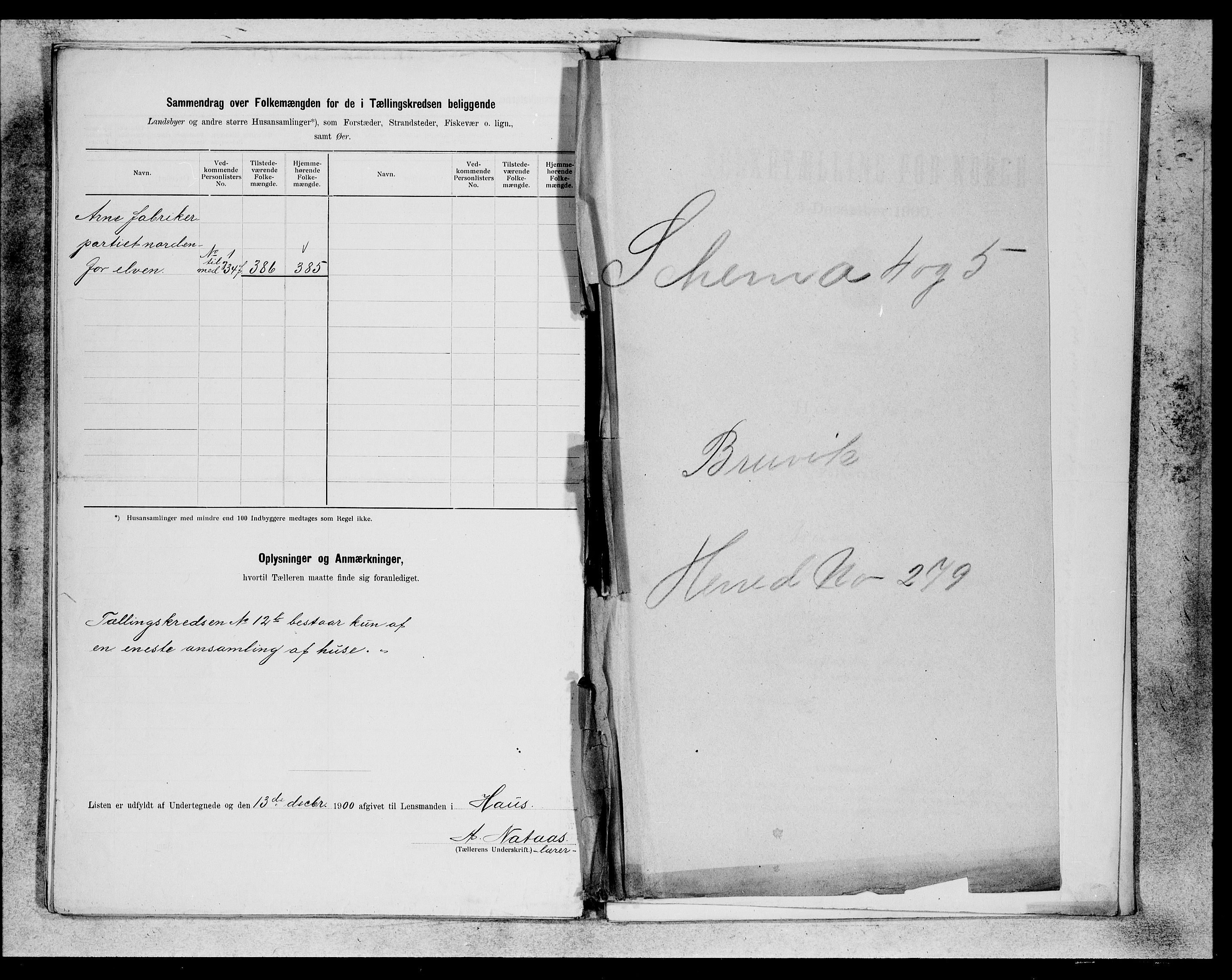 SAB, 1900 census for Haus, 1900, p. 27