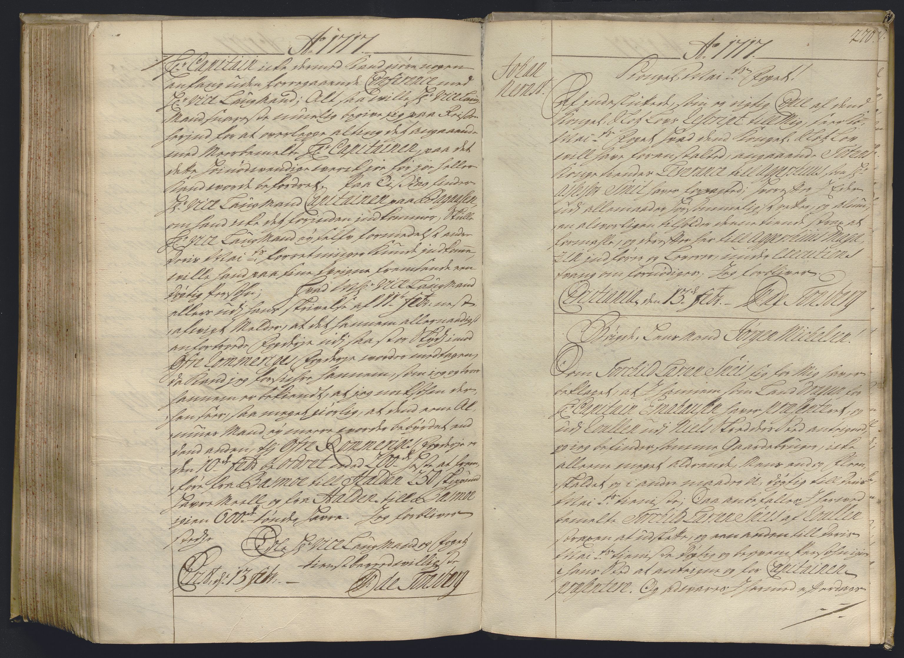 Kristiania stiftamt, AV/SAO-A-10386/B/Ba/L0004: Kopibok, 1715-1717, p. 269b-270a