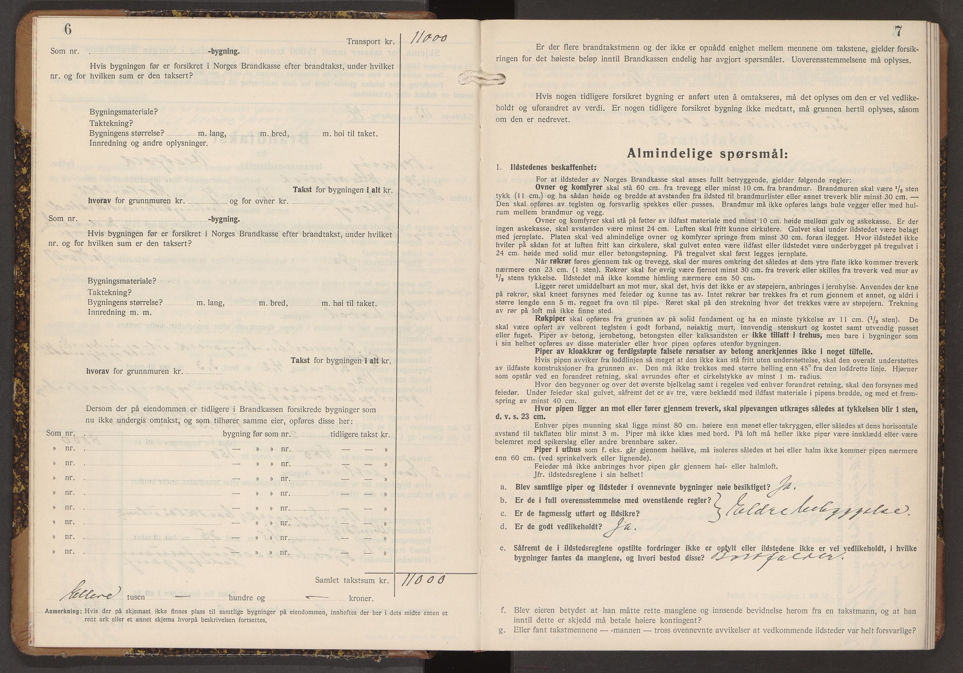 Nøtterøy lensmannskontor, SAKO/A-540/Y/Yg/Ygb/L0011: Skjematakstprotokoll, 1938-1949, p. 6-7