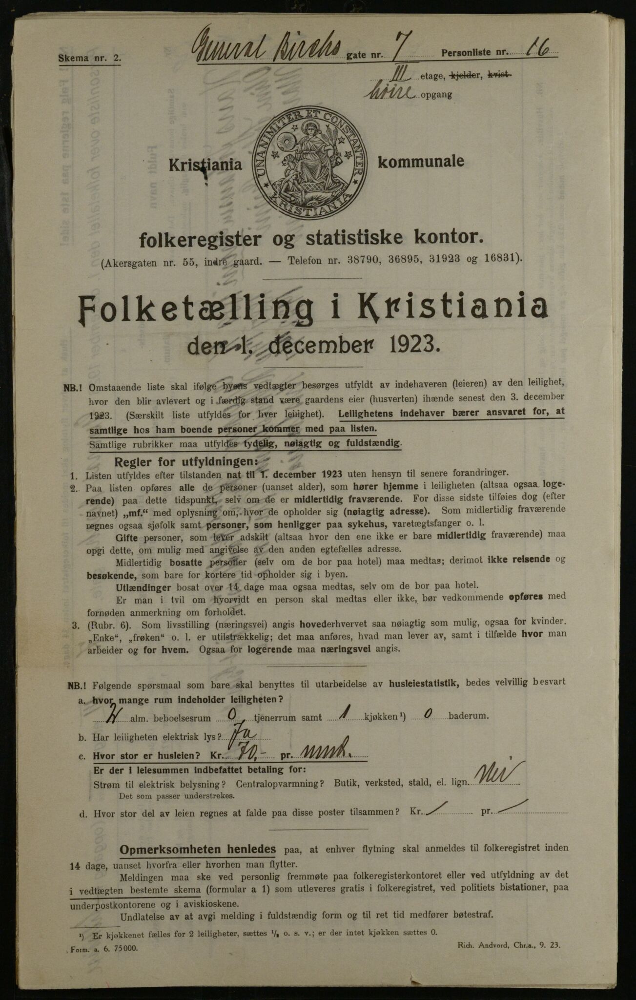 OBA, Municipal Census 1923 for Kristiania, 1923, p. 32859