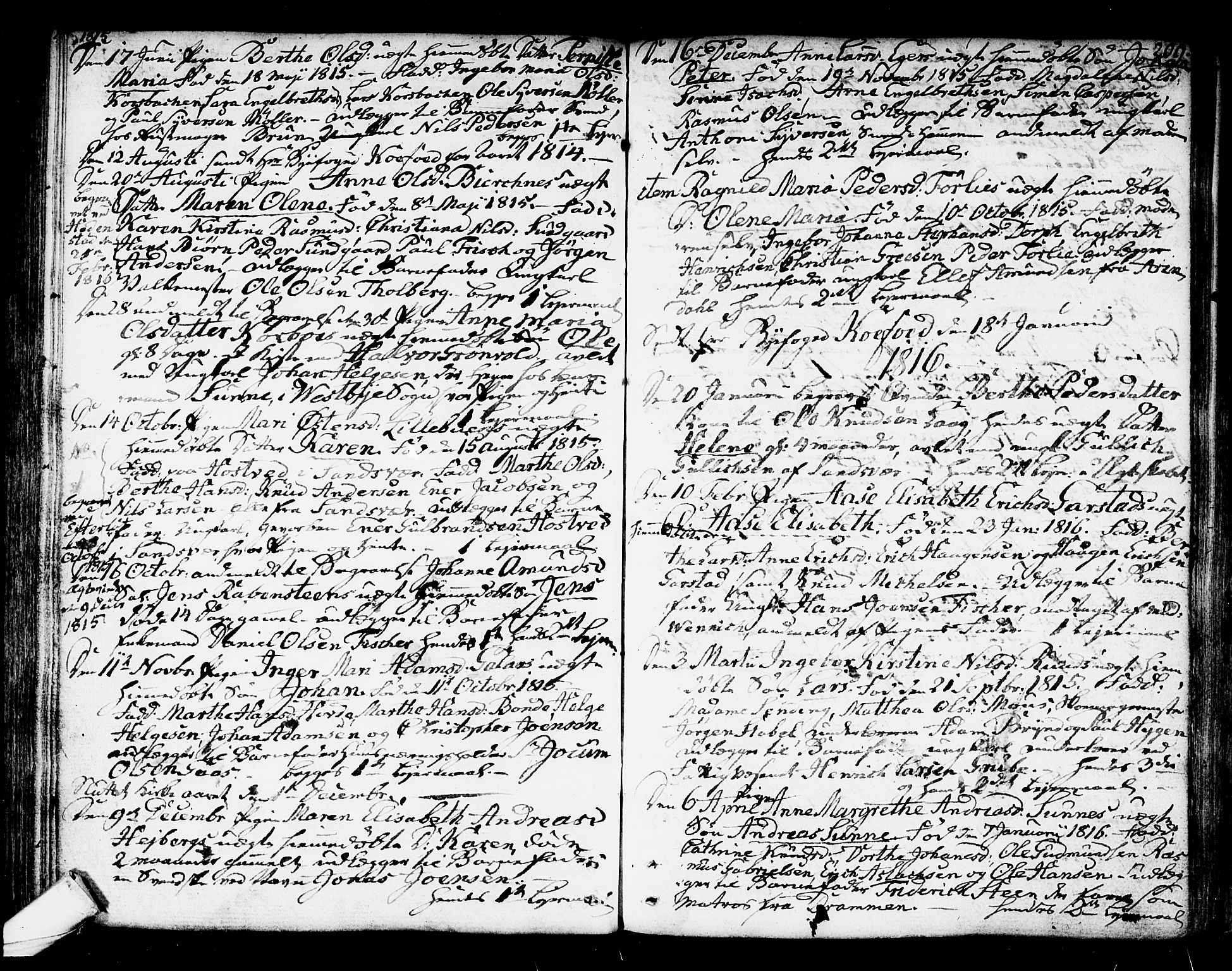 Kongsberg kirkebøker, SAKO/A-22/F/Fa/L0007: Parish register (official) no. I 7, 1795-1816, p. 209