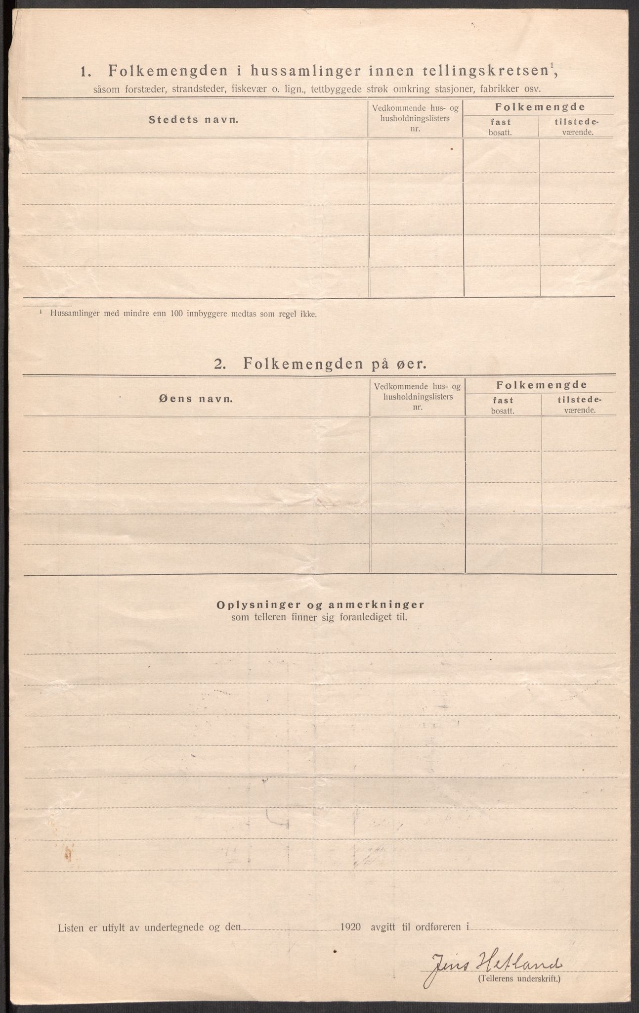 SAST, 1920 census for Ogna, 1920, p. 21