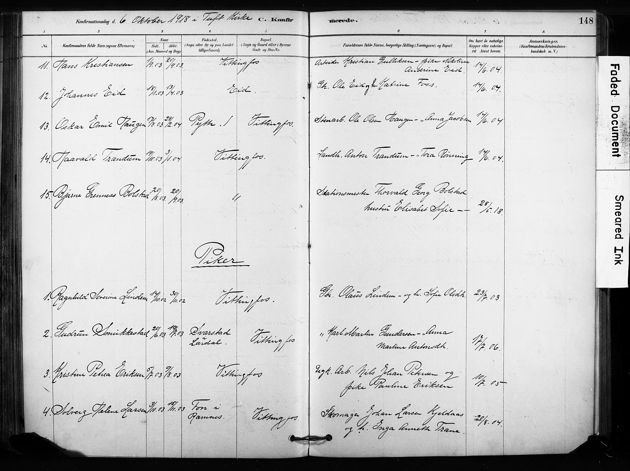 Sandsvær kirkebøker, AV/SAKO-A-244/F/Fc/L0001: Parish register (official) no. III 1, 1878-1923, p. 148