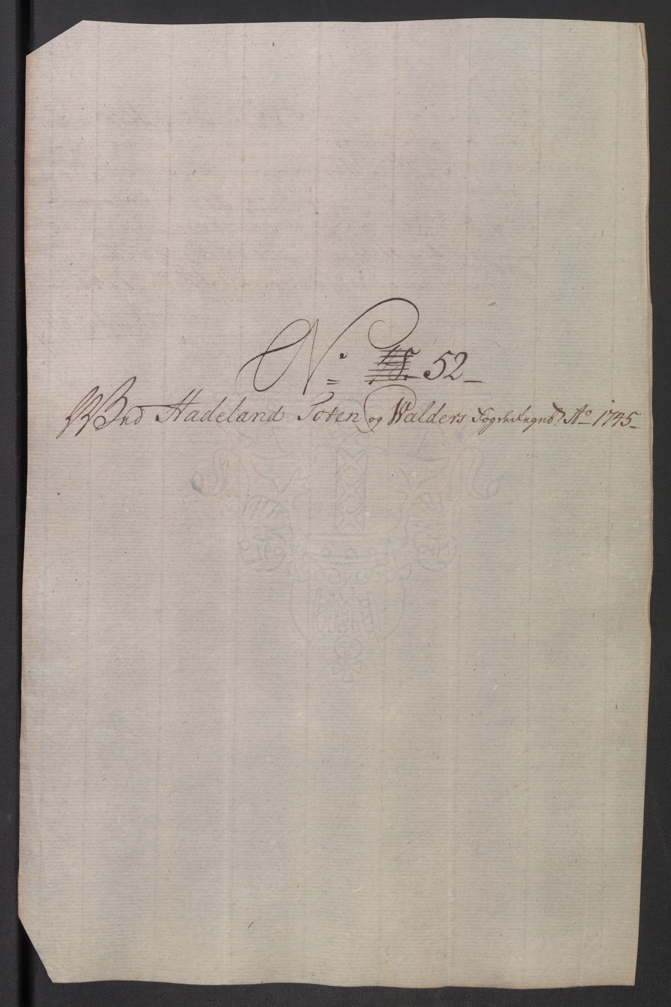 Rentekammeret inntil 1814, Reviderte regnskaper, Fogderegnskap, AV/RA-EA-4092/R18/L1345: Fogderegnskap Hadeland, Toten og Valdres, 1745-1746, p. 263