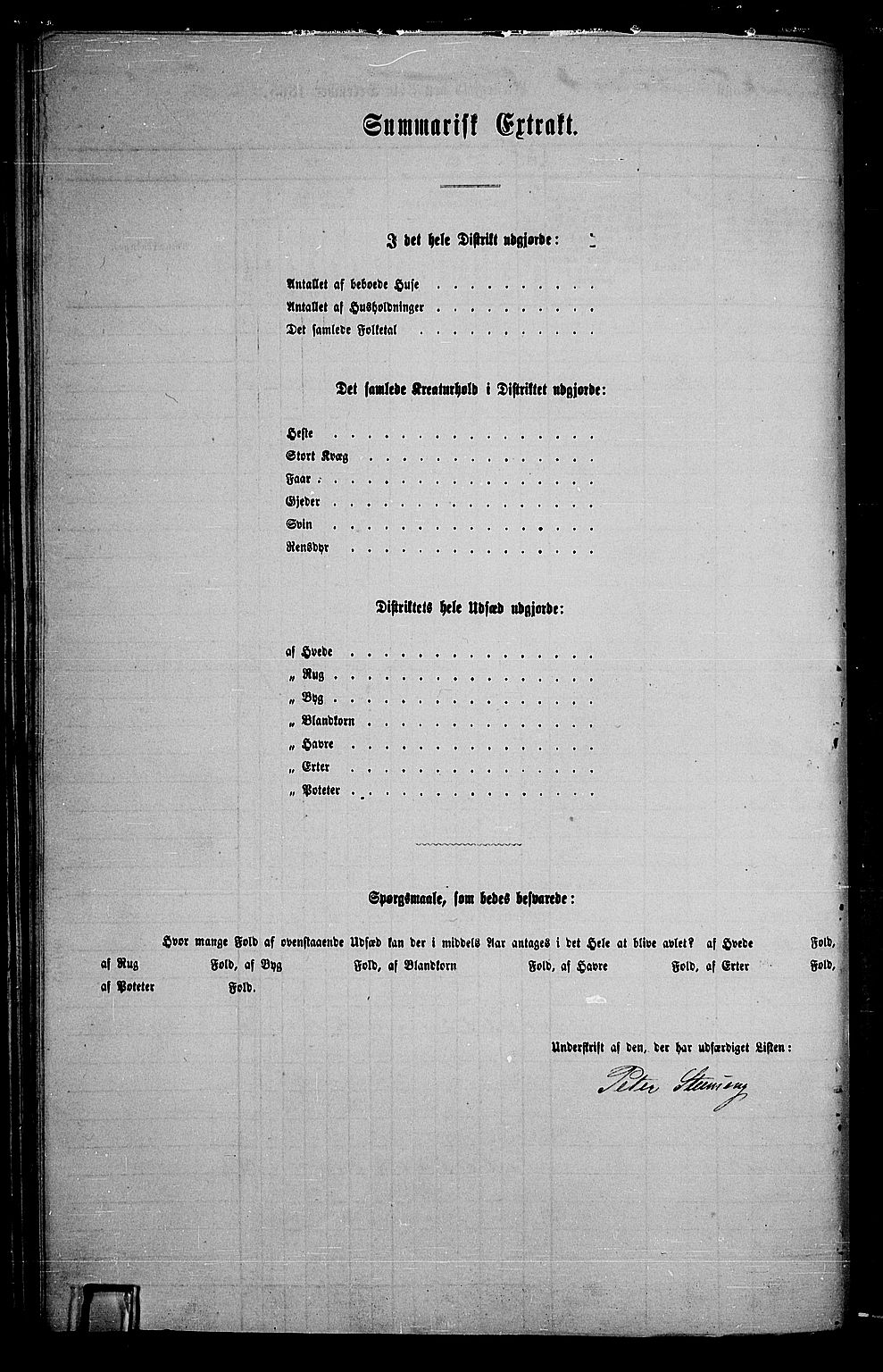 RA, 1865 census for Land, 1865, p. 71