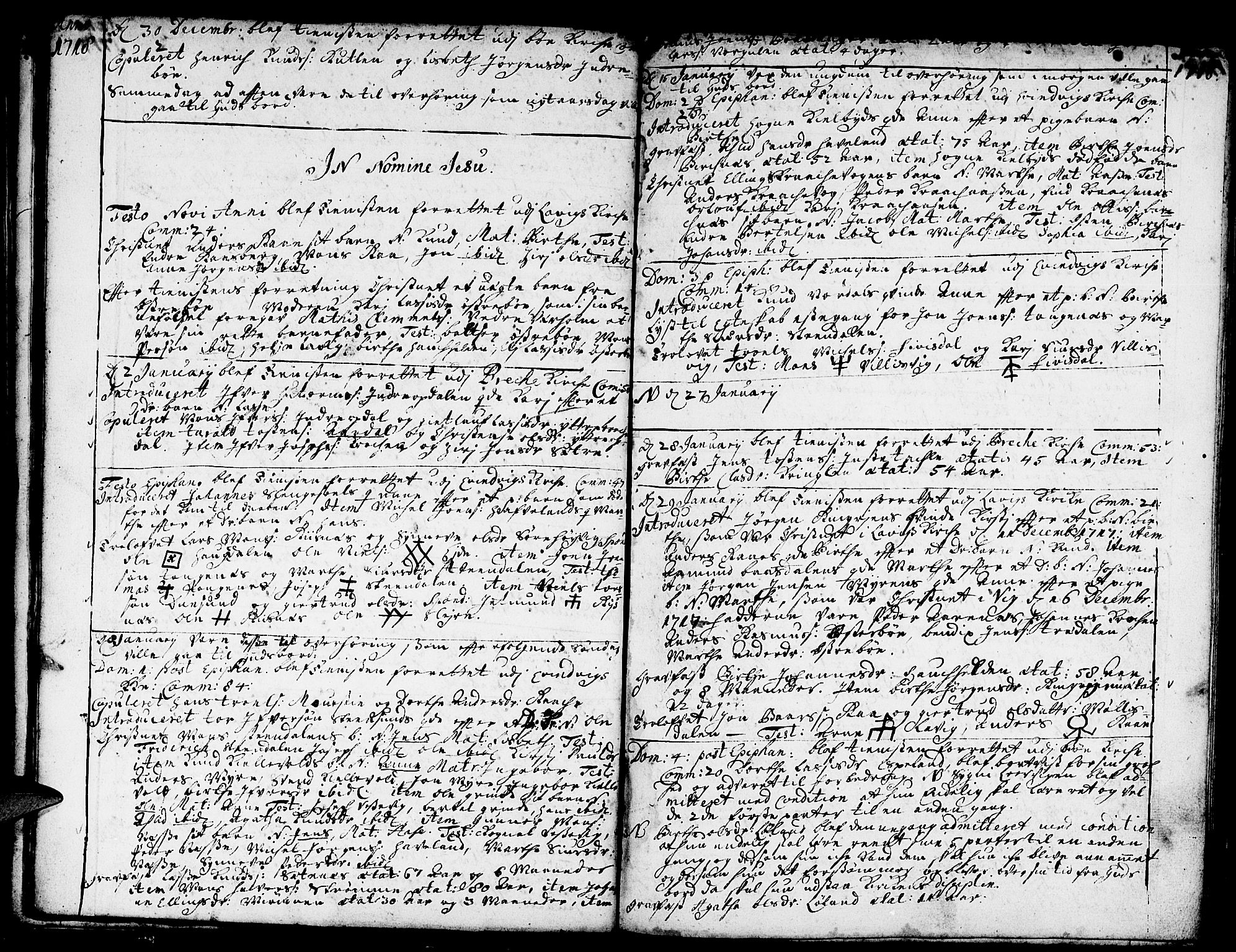 Gulen sokneprestembete, SAB/A-80201/H/Haa/Haaa/L0007: Parish register (official) no. A 7, 1716-1722, p. 22