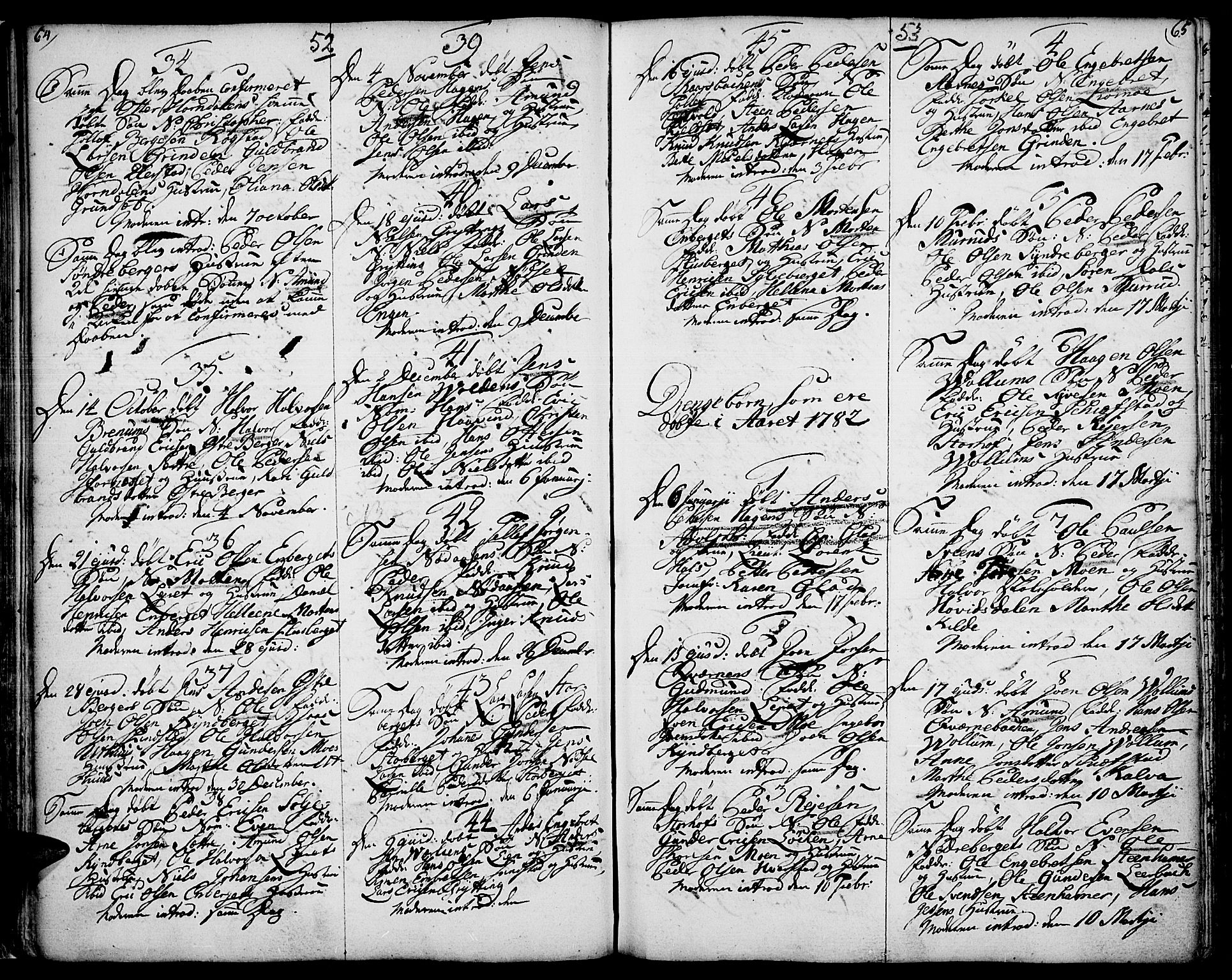 Elverum prestekontor, SAH/PREST-044/H/Ha/Haa/L0005: Parish register (official) no. 5, 1777-1793, p. 52-53