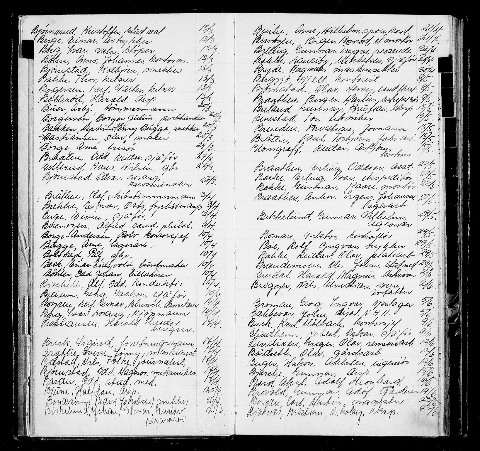 Oslo byfogd avd. I, AV/SAO-A-10220/L/La/L0006: Vigselsregister, 1943-1946, p. 15