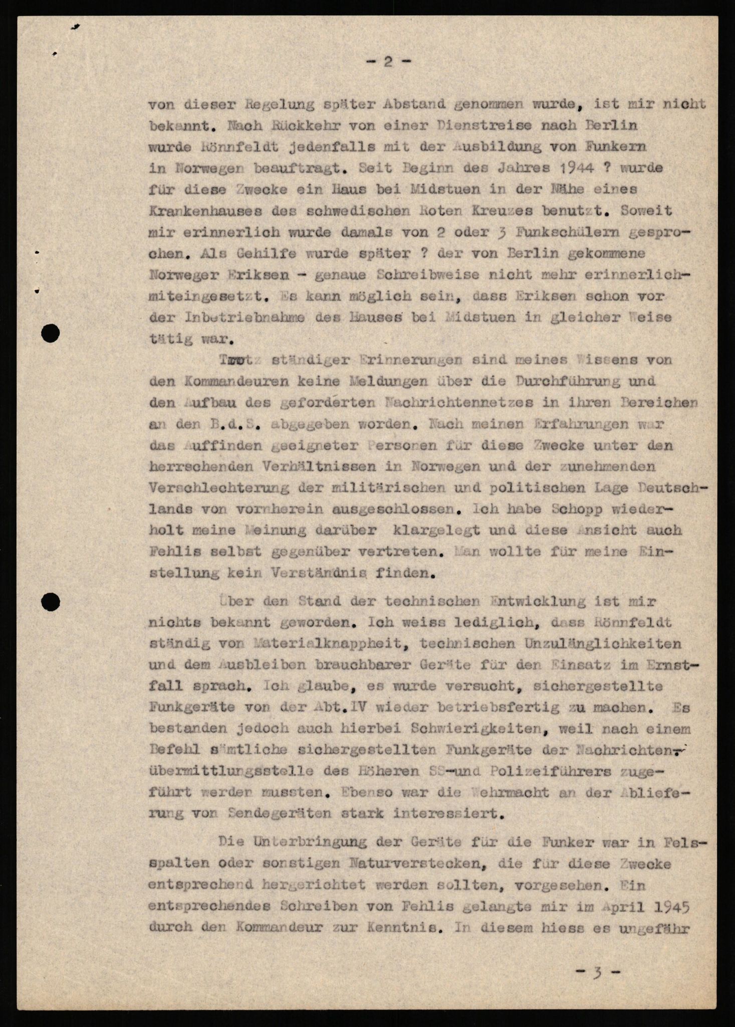 Forsvaret, Forsvarets overkommando II, AV/RA-RAFA-3915/D/Db/L0018: CI Questionaires. Tyske okkupasjonsstyrker i Norge. Tyskere., 1945-1946, p. 96