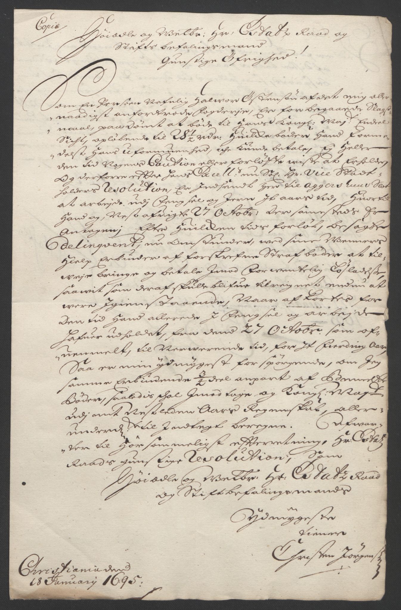 Rentekammeret inntil 1814, Reviderte regnskaper, Fogderegnskap, AV/RA-EA-4092/R12/L0706: Fogderegnskap Øvre Romerike, 1694, p. 275