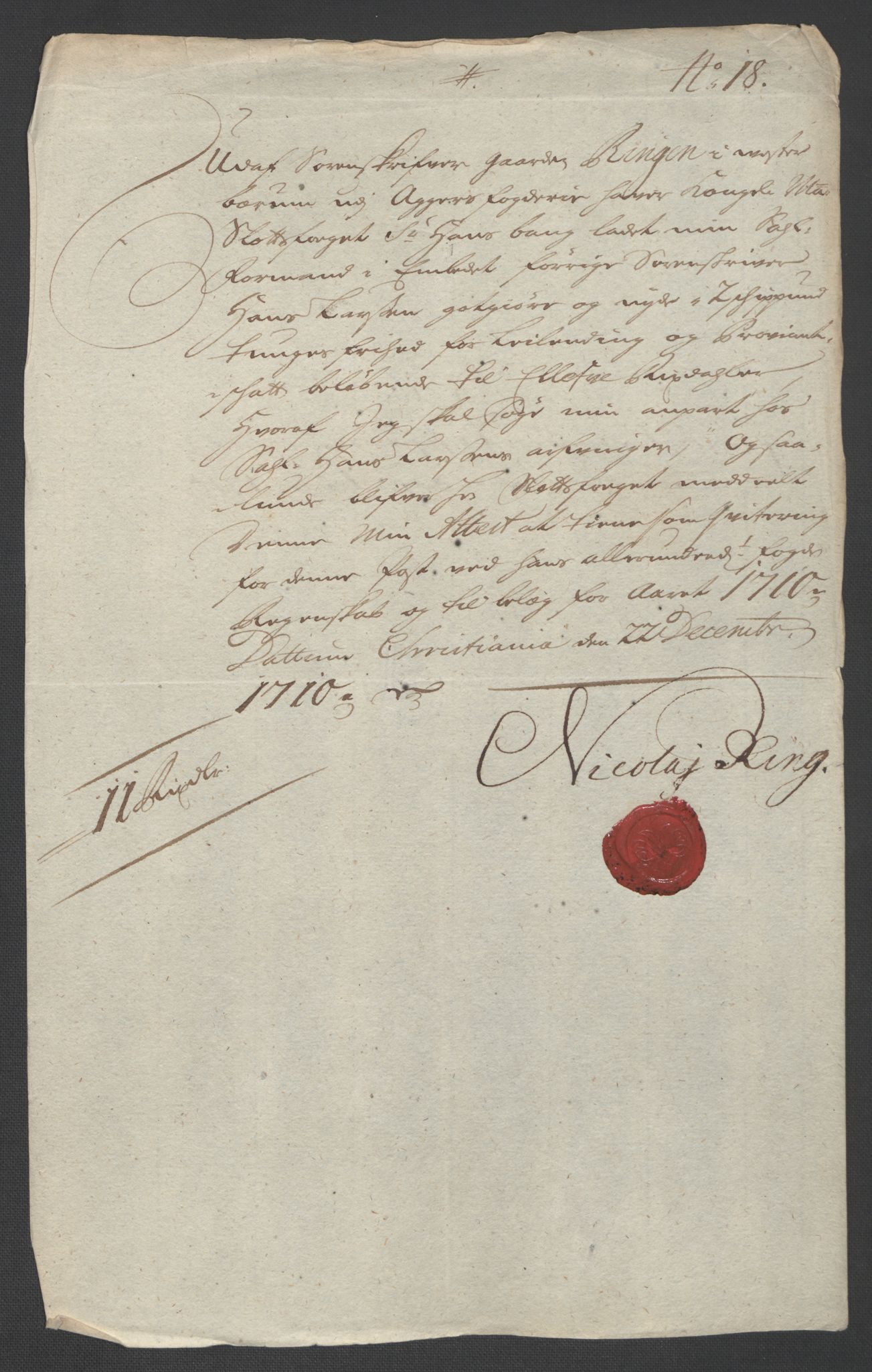 Rentekammeret inntil 1814, Reviderte regnskaper, Fogderegnskap, AV/RA-EA-4092/R10/L0448: Fogderegnskap Aker og Follo, 1710-1711, p. 85