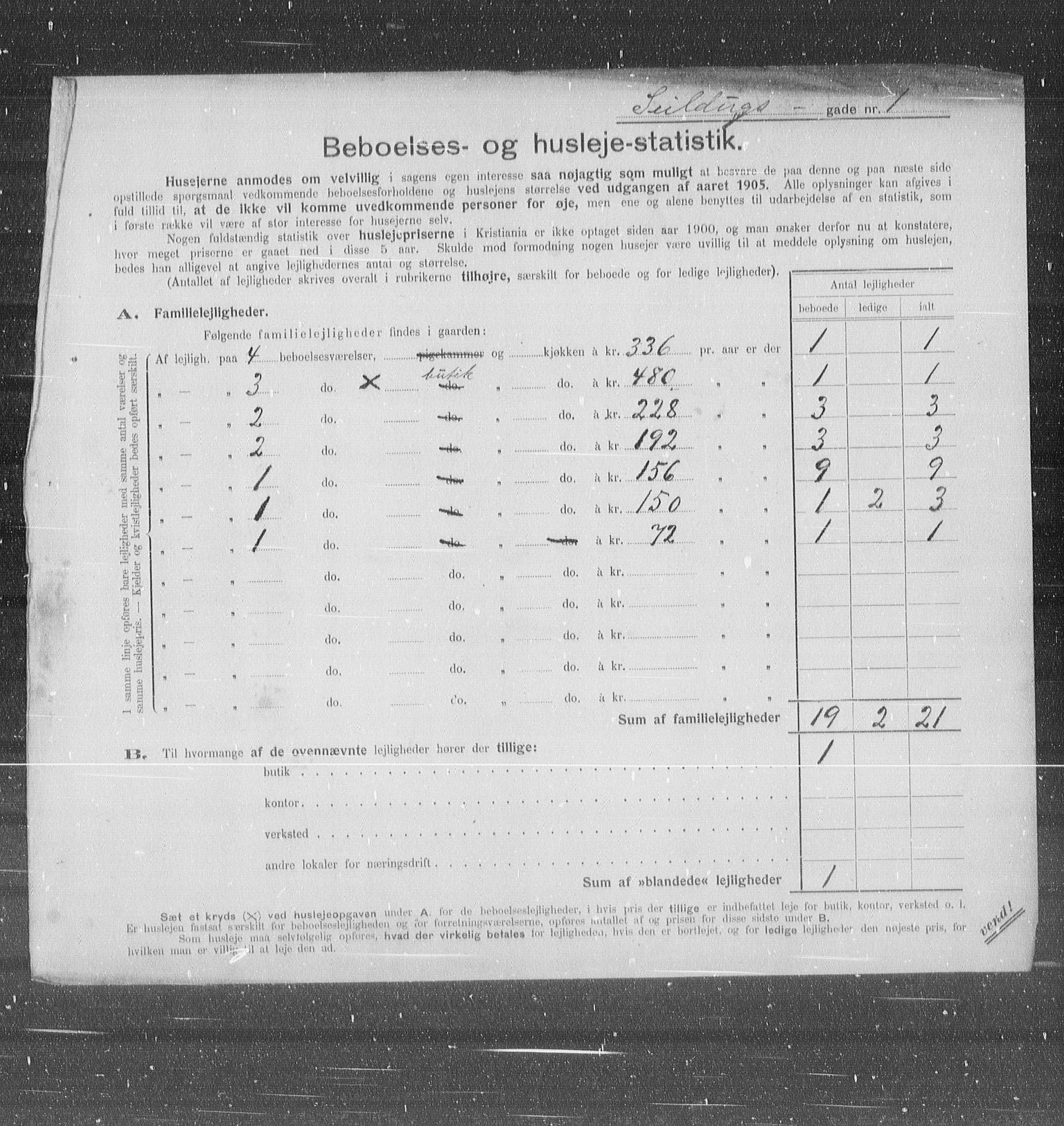 OBA, Municipal Census 1905 for Kristiania, 1905, p. 48731