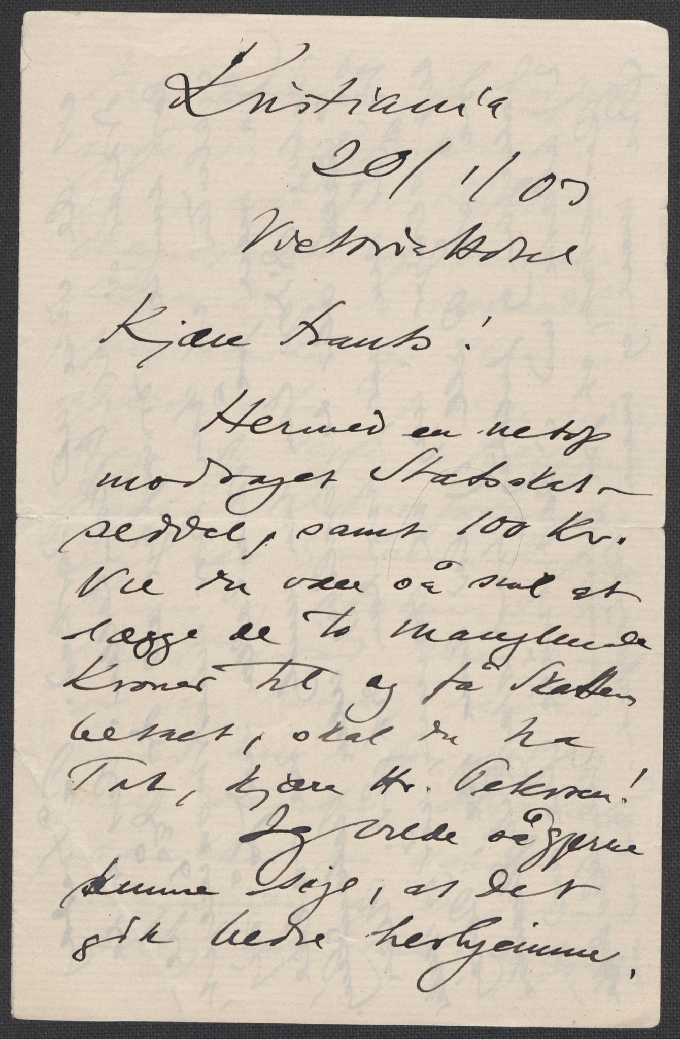 Beyer, Frants, AV/RA-PA-0132/F/L0001: Brev fra Edvard Grieg til Frantz Beyer og "En del optegnelser som kan tjene til kommentar til brevene" av Marie Beyer, 1872-1907, p. 686