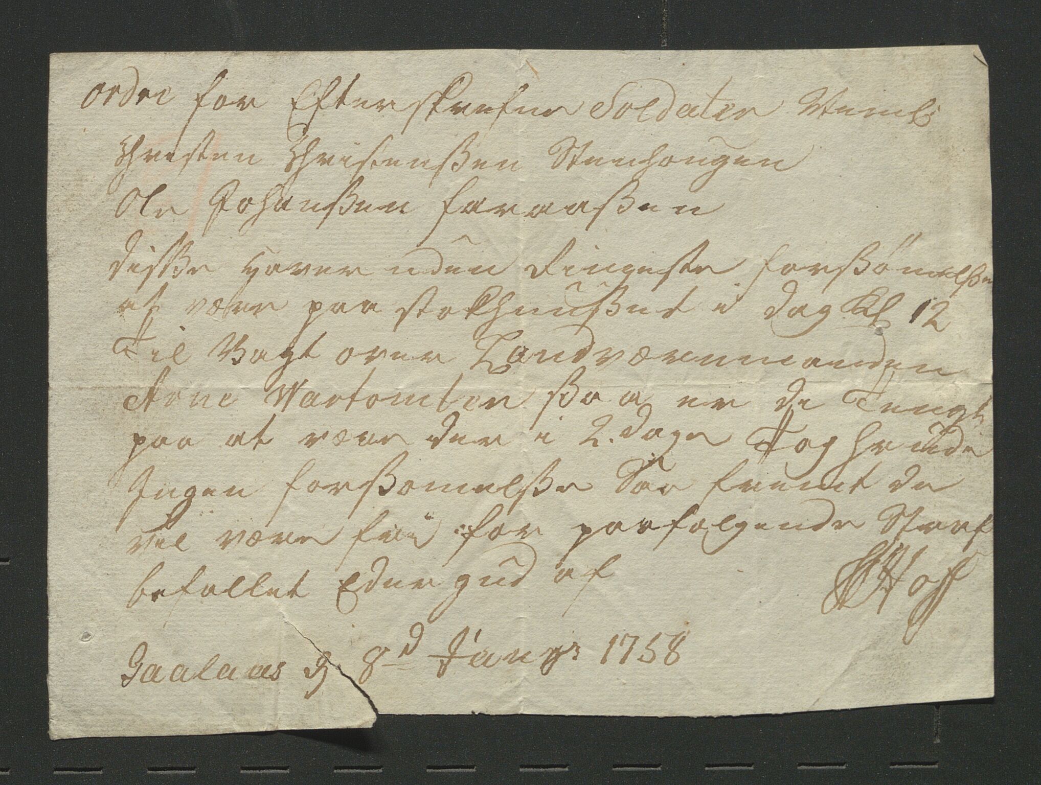 Åker i Vang, Hedmark, og familien Todderud, AV/SAH-ARK-010/J/Jc/L0002: Korrespondanse, 1753-1762, p. 166