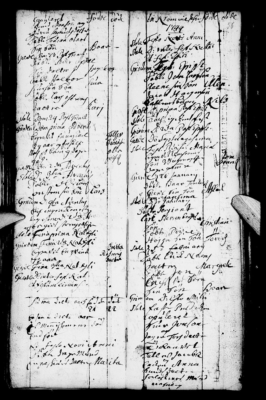 Etne sokneprestembete, SAB/A-75001/H/Haa: Parish register (official) no. A 2, 1725-1755, p. 56