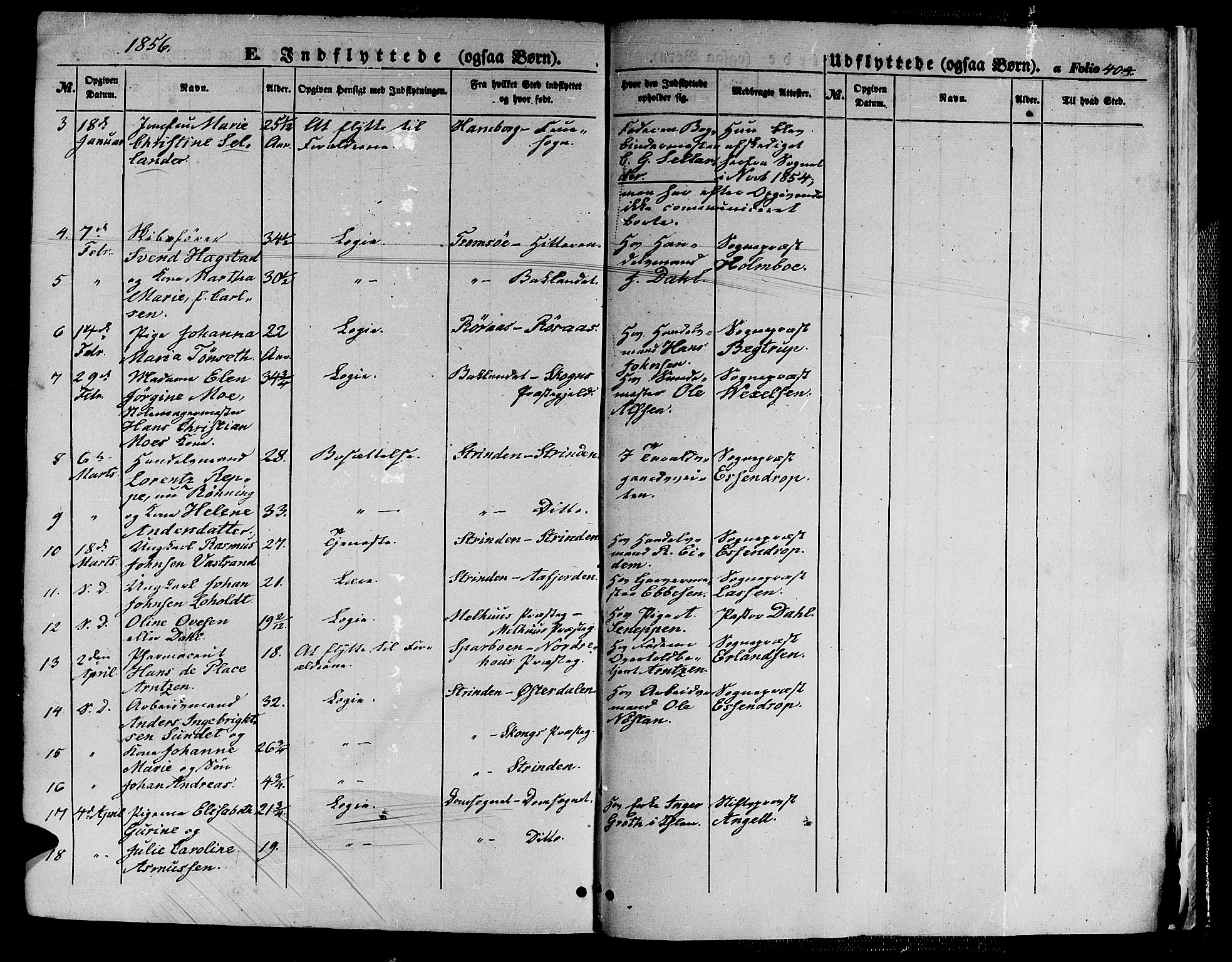 Ministerialprotokoller, klokkerbøker og fødselsregistre - Sør-Trøndelag, SAT/A-1456/602/L0137: Parish register (copy) no. 602C05, 1846-1856, p. 404