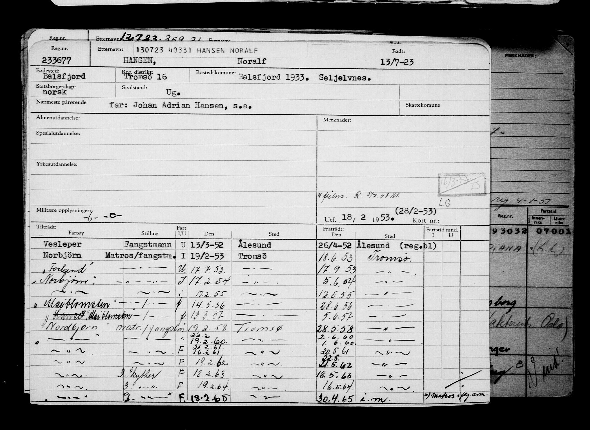 Direktoratet for sjømenn, AV/RA-S-3545/G/Gb/L0220: Hovedkort, 1923, p. 895