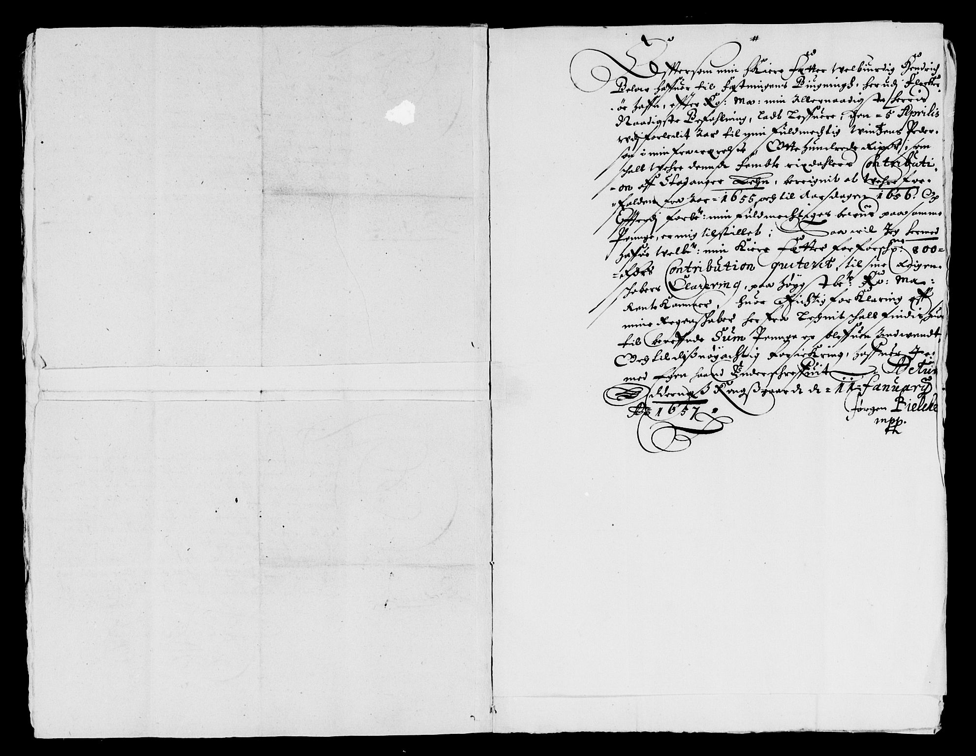 Rentekammeret inntil 1814, Reviderte regnskaper, Lensregnskaper, AV/RA-EA-5023/R/Rb/Rbs/L0036: Stavanger len, 1653-1658