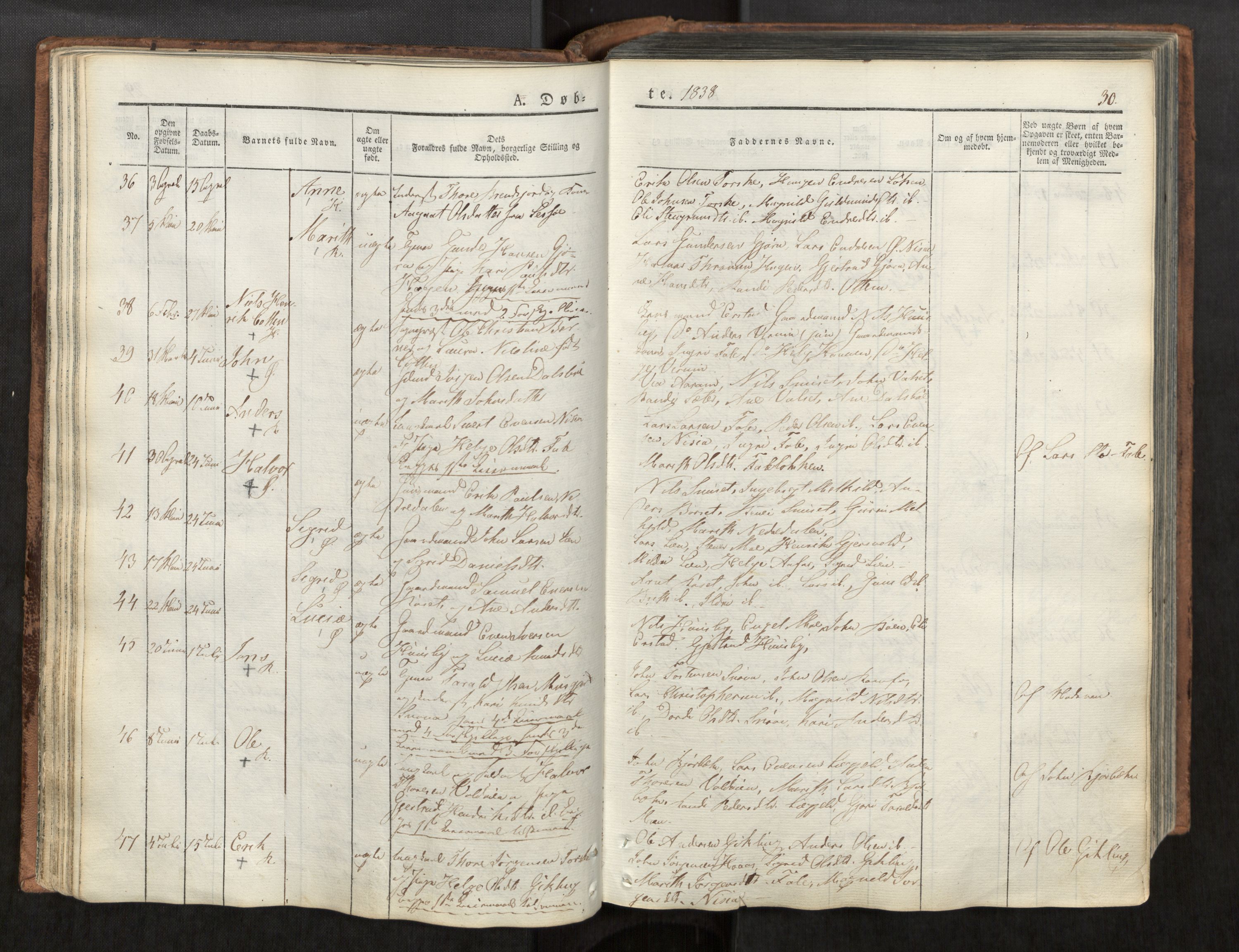 Ministerialprotokoller, klokkerbøker og fødselsregistre - Møre og Romsdal, AV/SAT-A-1454/590/L1012: Parish register (official) no. 590A04, 1832-1846, p. 30