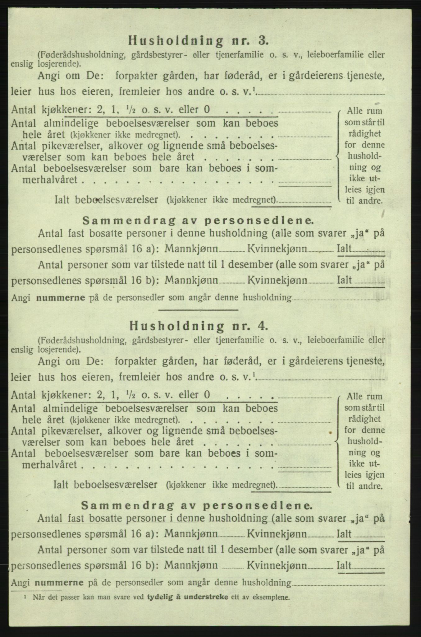 SAB, 1920 census for Strandebarm, 1920, p. 235