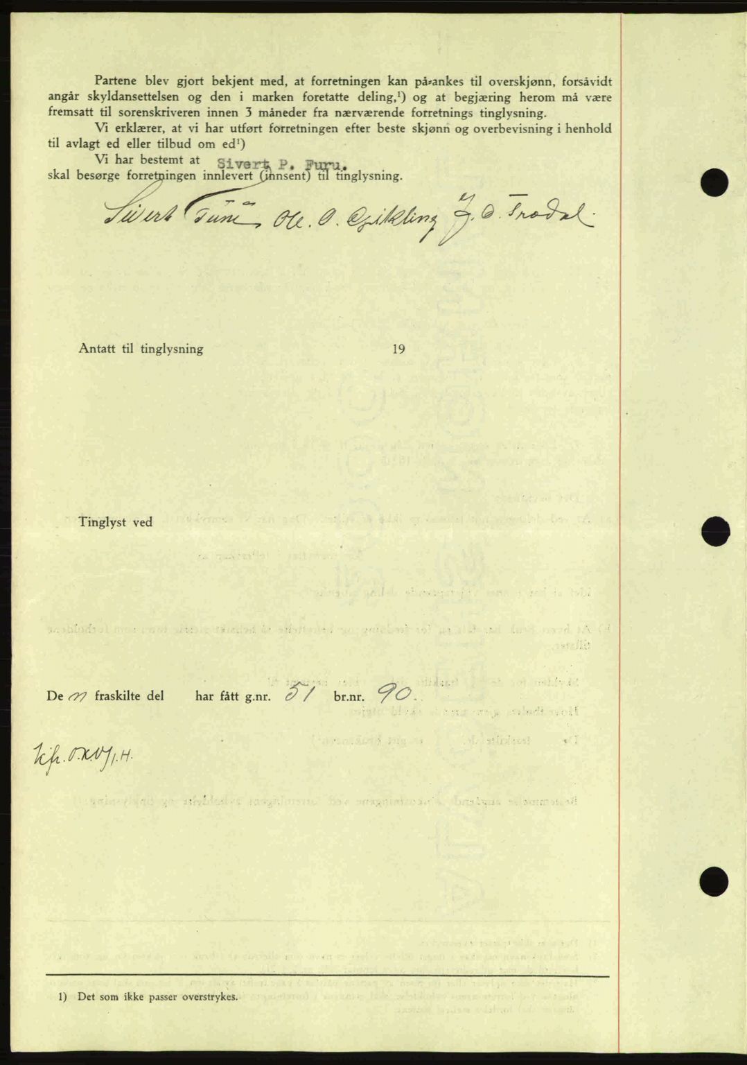 Nordmøre sorenskriveri, SAT/A-4132/1/2/2Ca: Mortgage book no. A89, 1940-1941, Diary no: : 380/1941