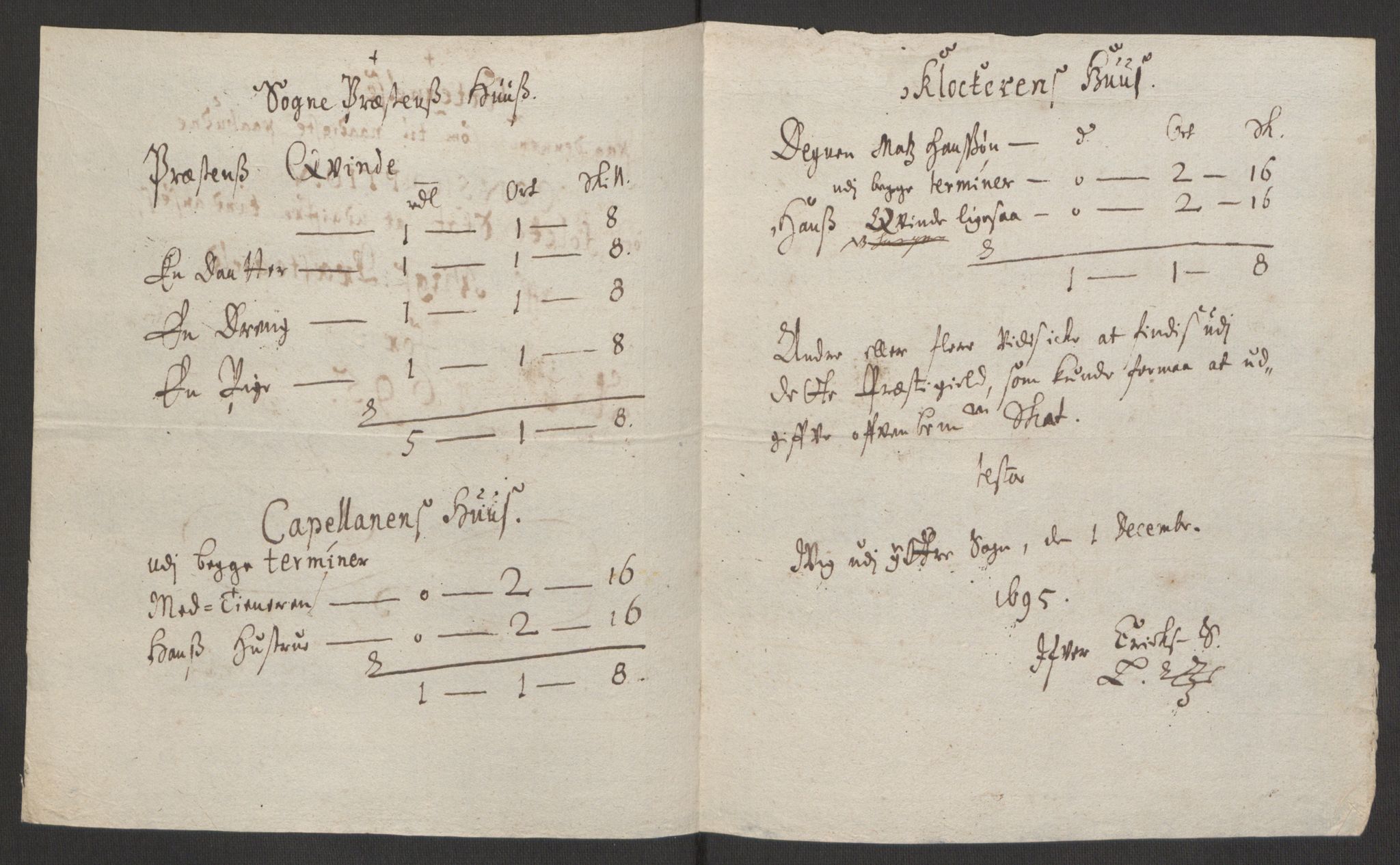 Rentekammeret inntil 1814, Reviderte regnskaper, Fogderegnskap, AV/RA-EA-4092/R52/L3308: Fogderegnskap Sogn, 1695, p. 316