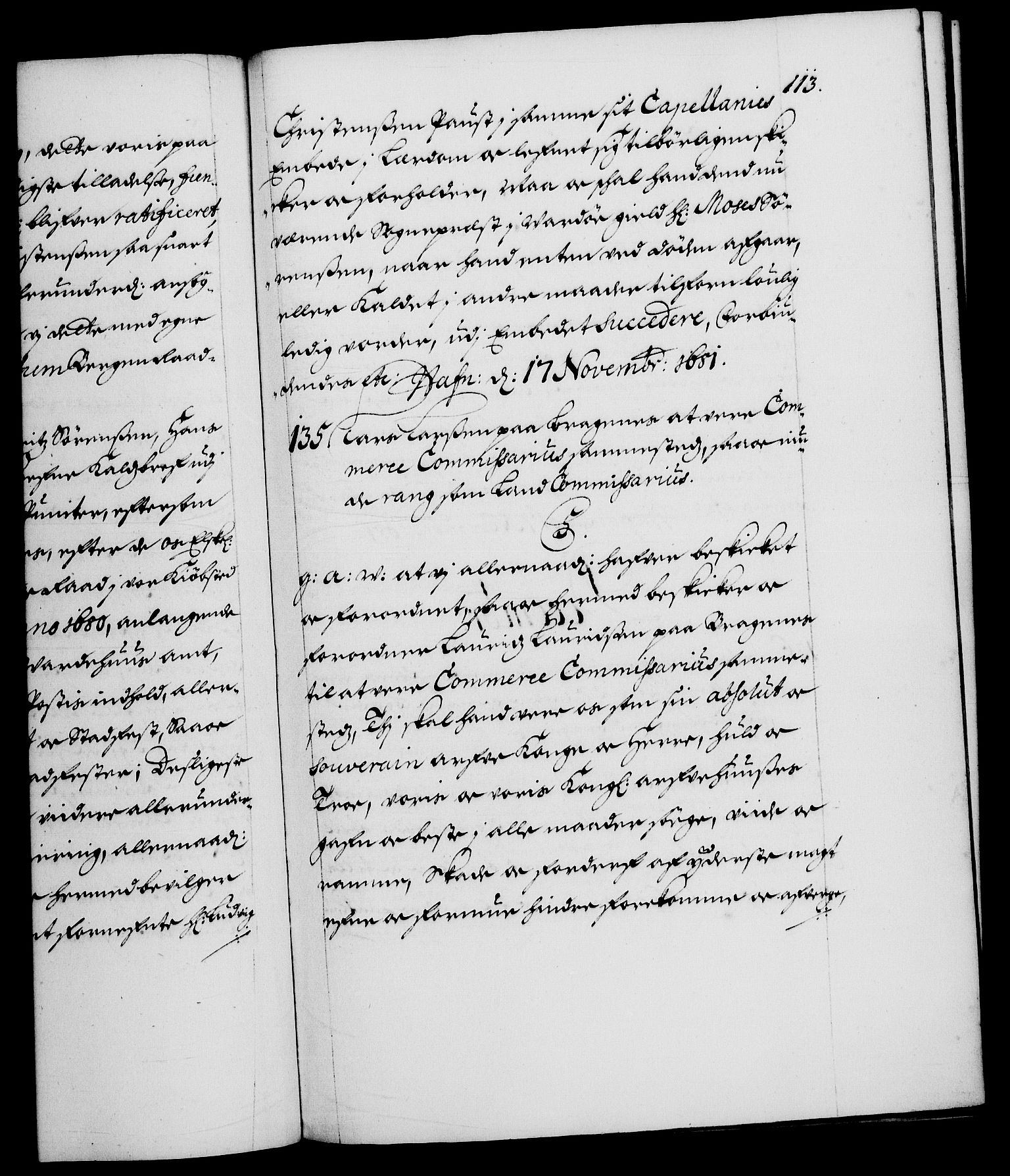 Danske Kanselli 1572-1799, RA/EA-3023/F/Fc/Fca/Fcaa/L0013: Norske registre (mikrofilm), 1681-1684, p. 113a