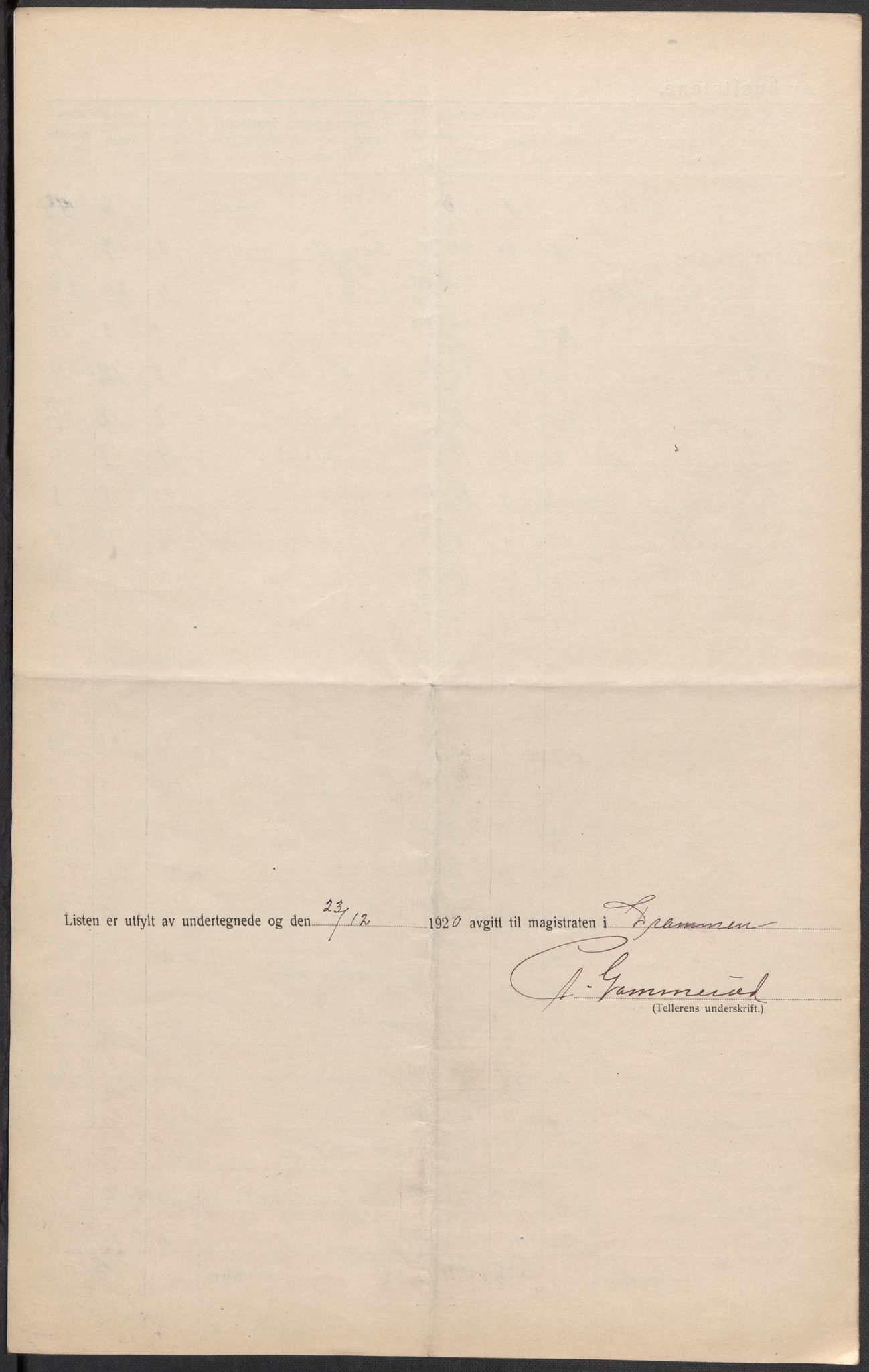 SAKO, 1920 census for Drammen, 1920, p. 48