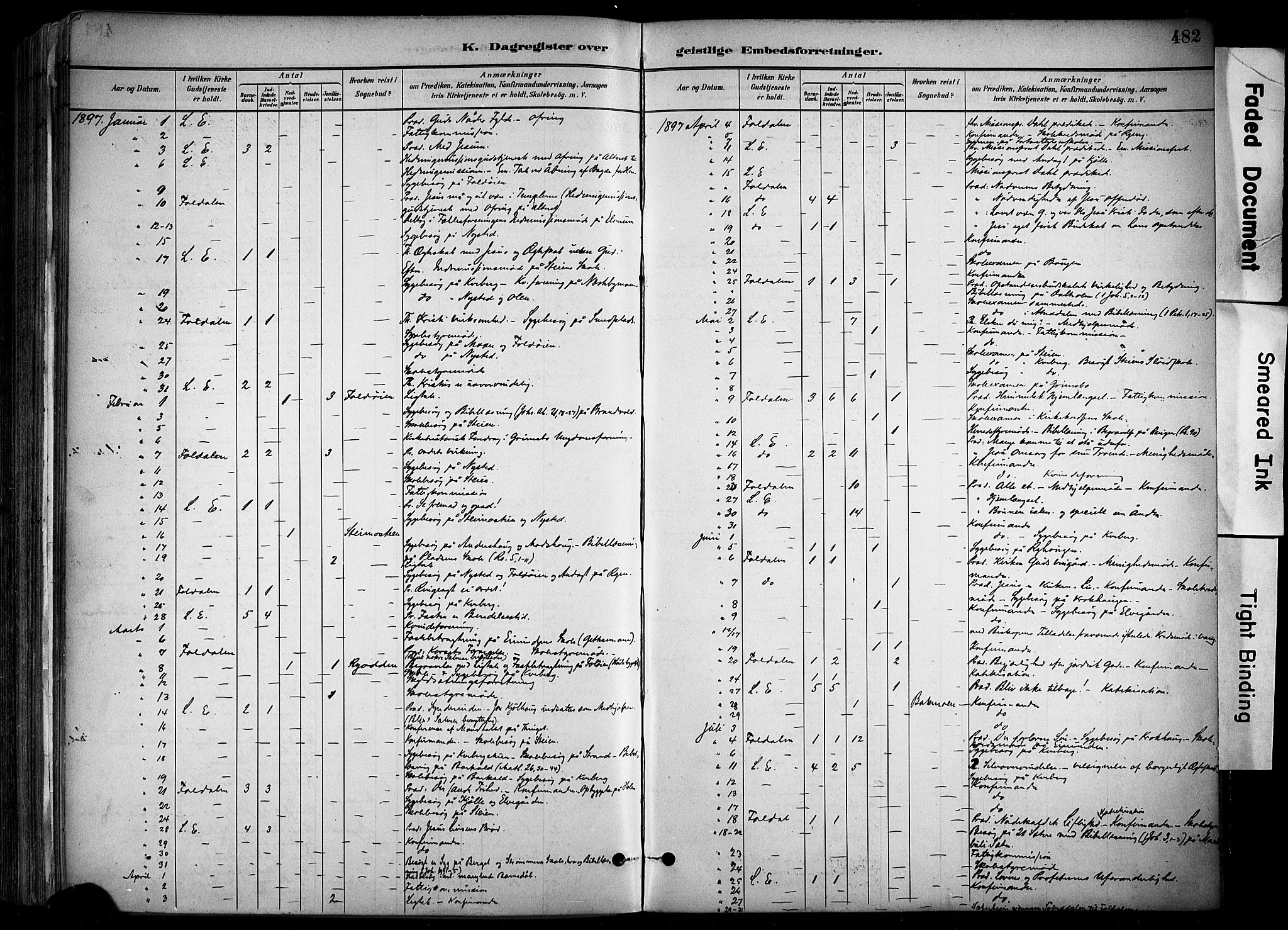 Alvdal prestekontor, AV/SAH-PREST-060/H/Ha/Haa/L0002: Parish register (official) no. 2, 1883-1906, p. 482