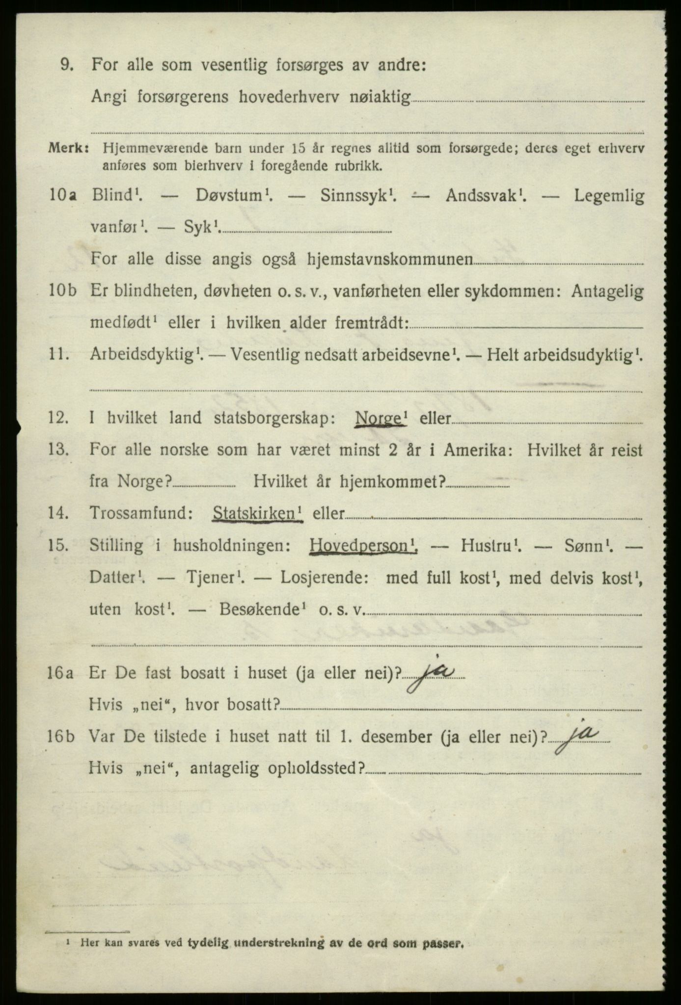 SAB, 1920 census for Innvik, 1920, p. 4880